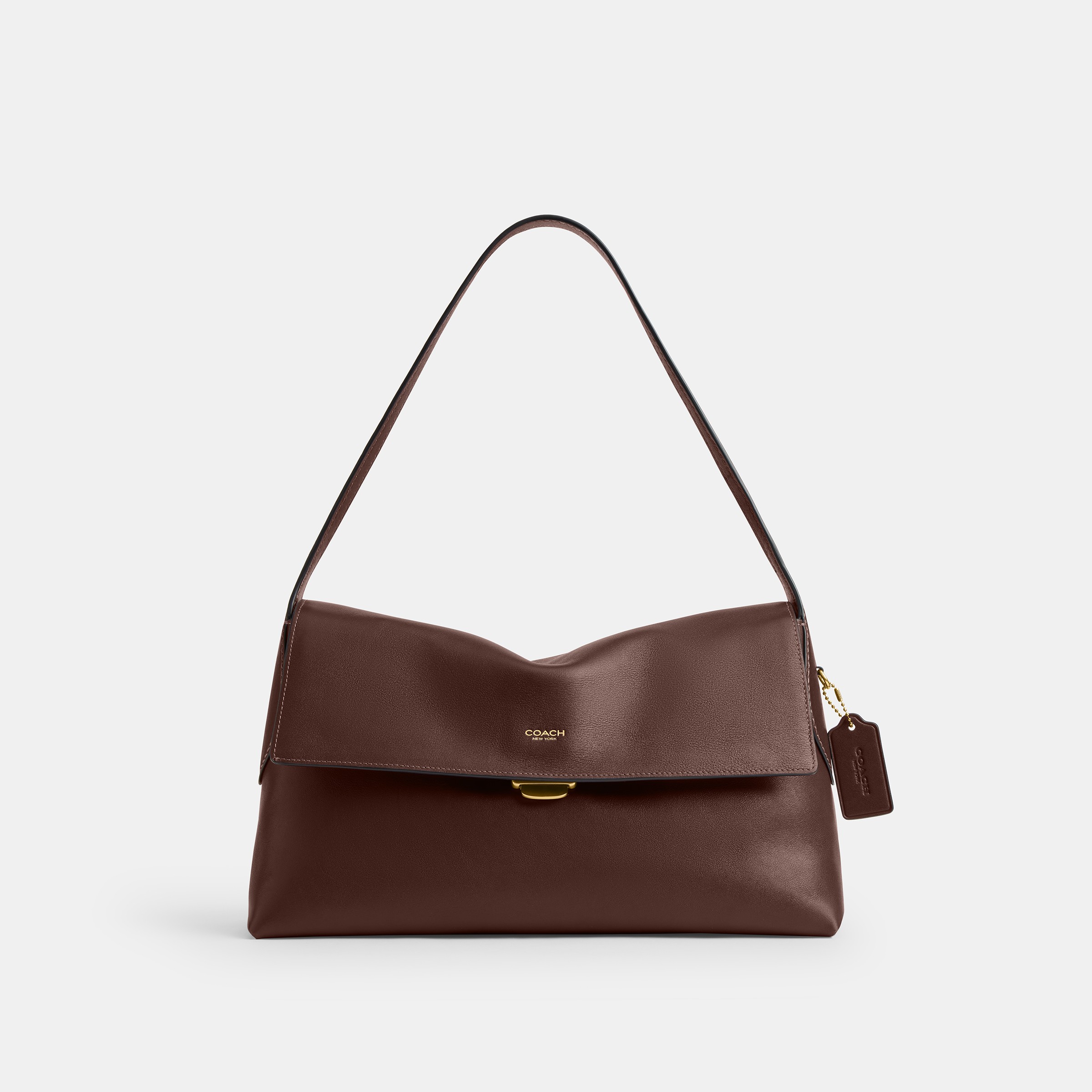 Natural Grain Leather Chelsea Shoulder Bag 36