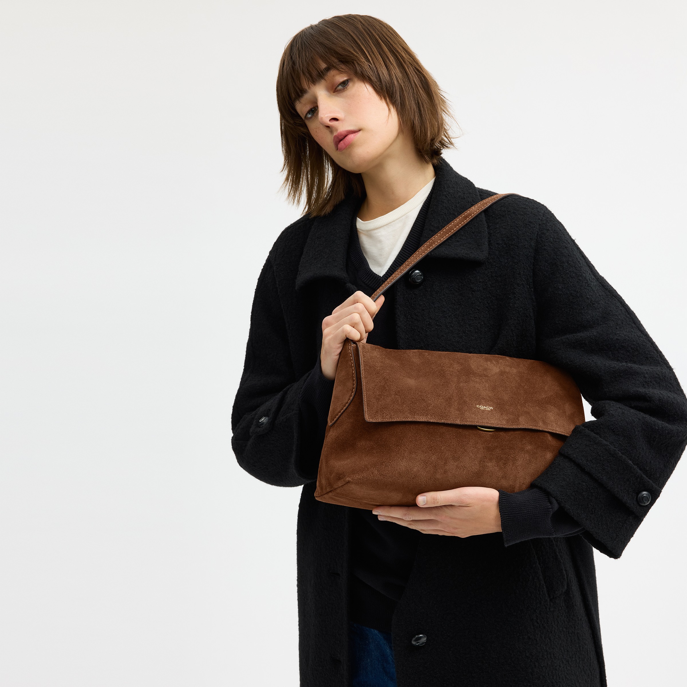 Suede Chelsea Shoulder Bag 36