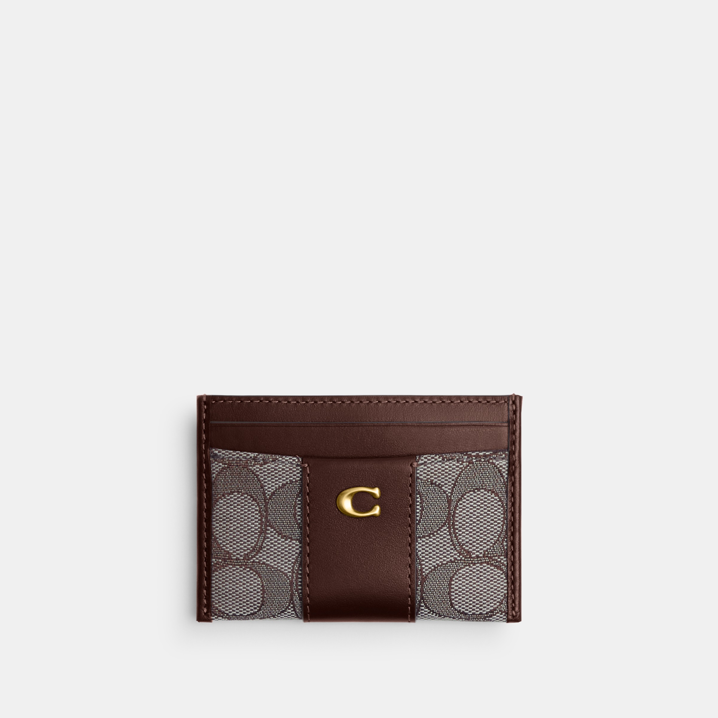 Essential Card Case In Signature Jacquard