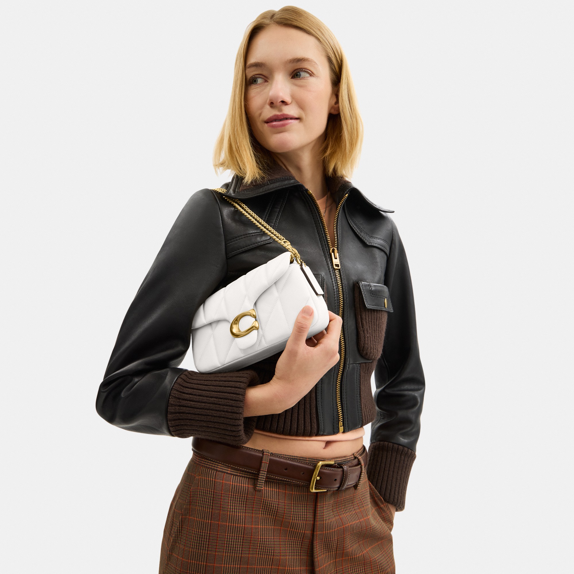 Tabby Chain Crossbody Bag 19 With Quilting