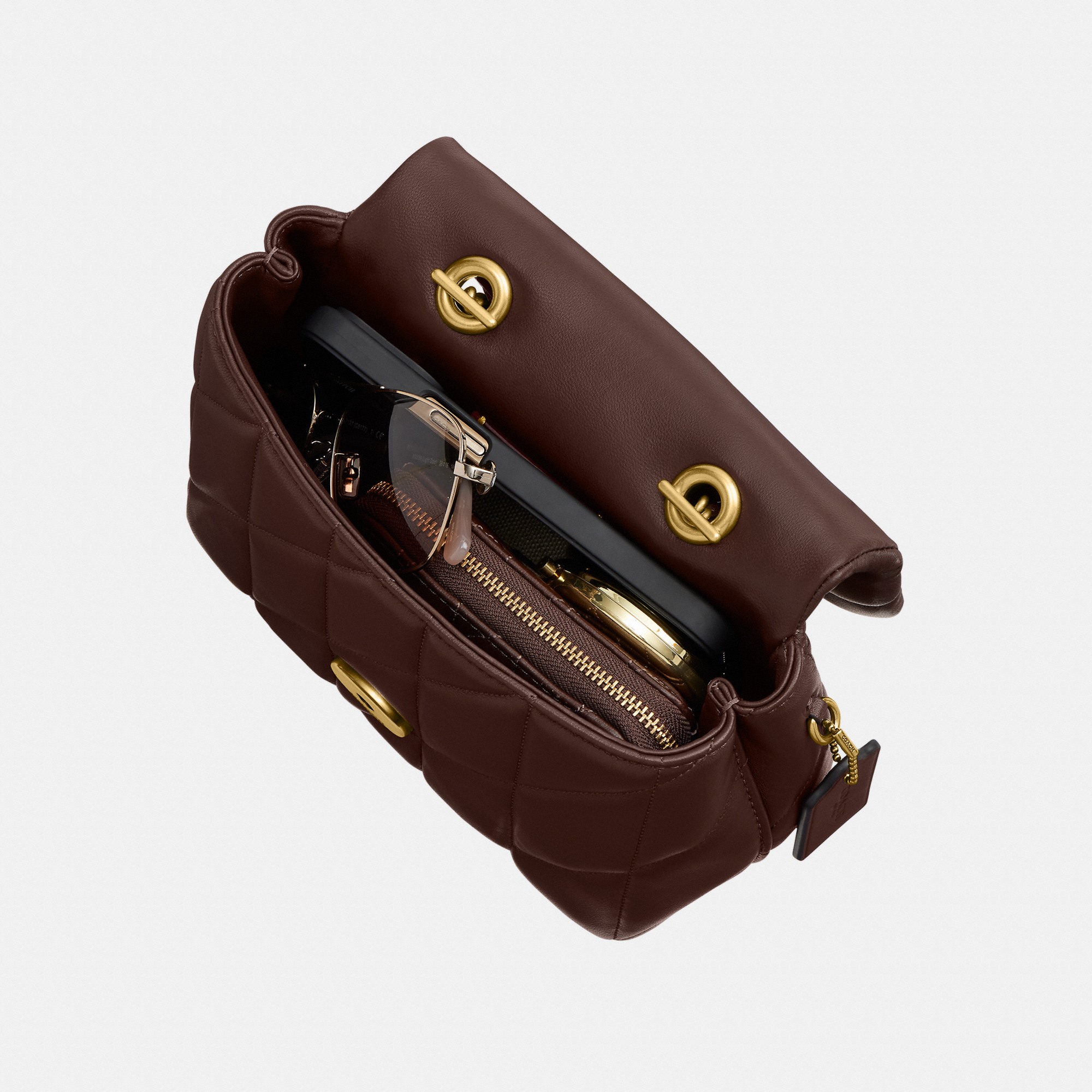 Tabby Top Handle Bag With Quilting