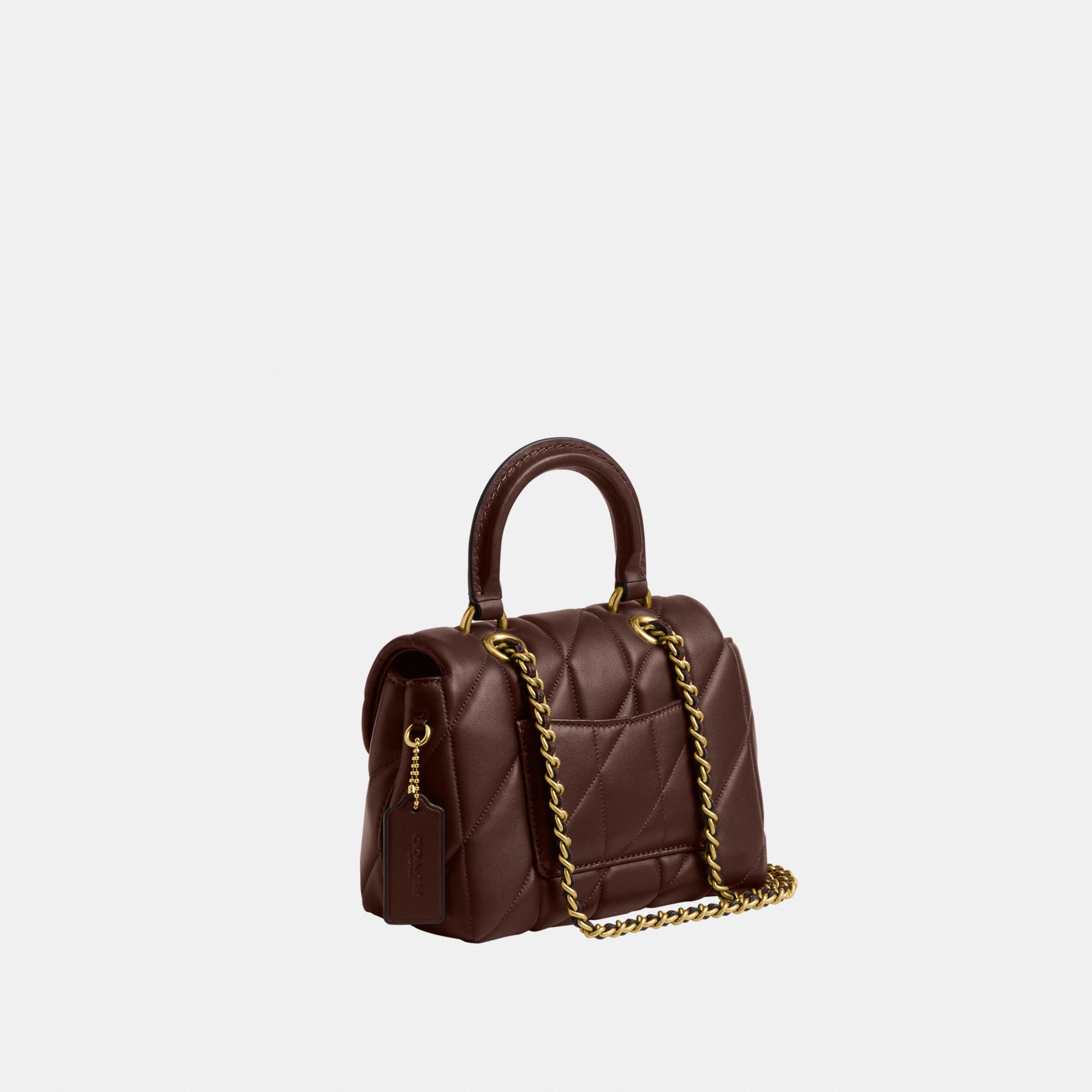 Tabby Top Handle Bag With Quilting