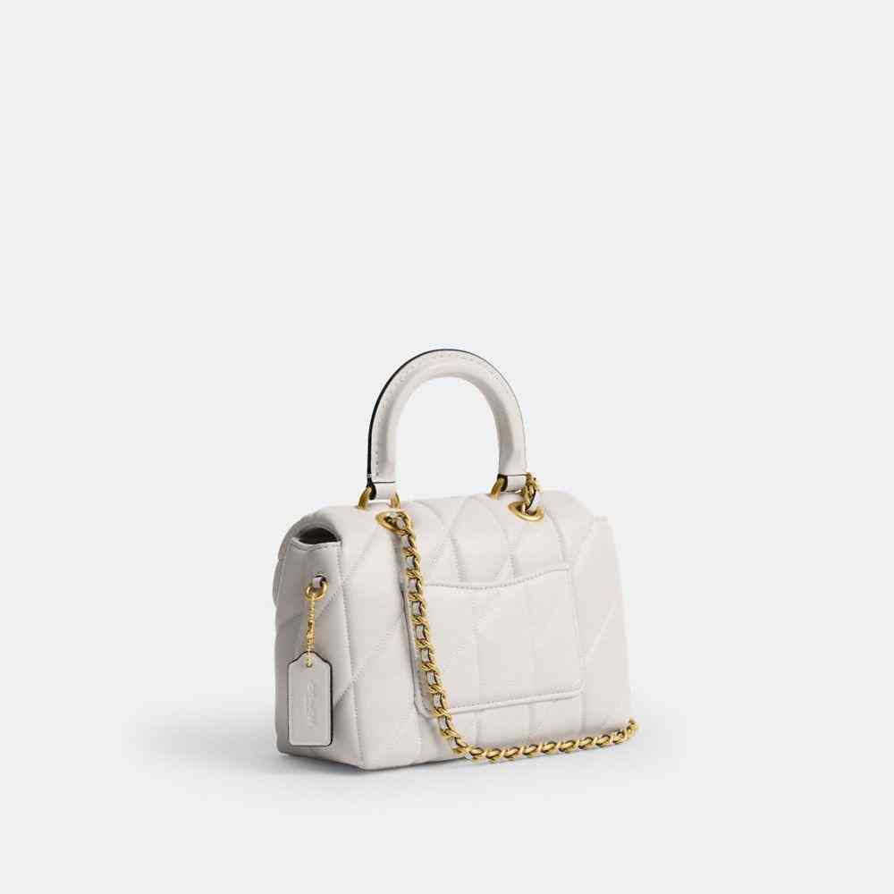 Tabby Top Handle Bag With Quilting