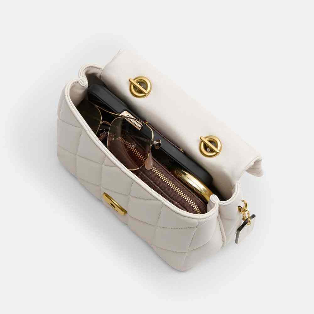 Tabby Top Handle Bag With Quilting