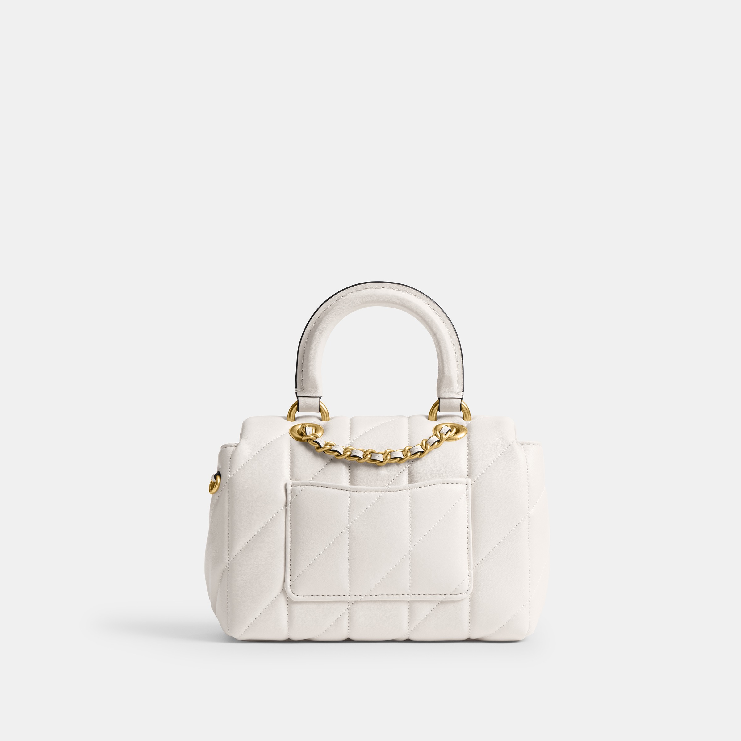 Quilted Leather Tabby Top Handle