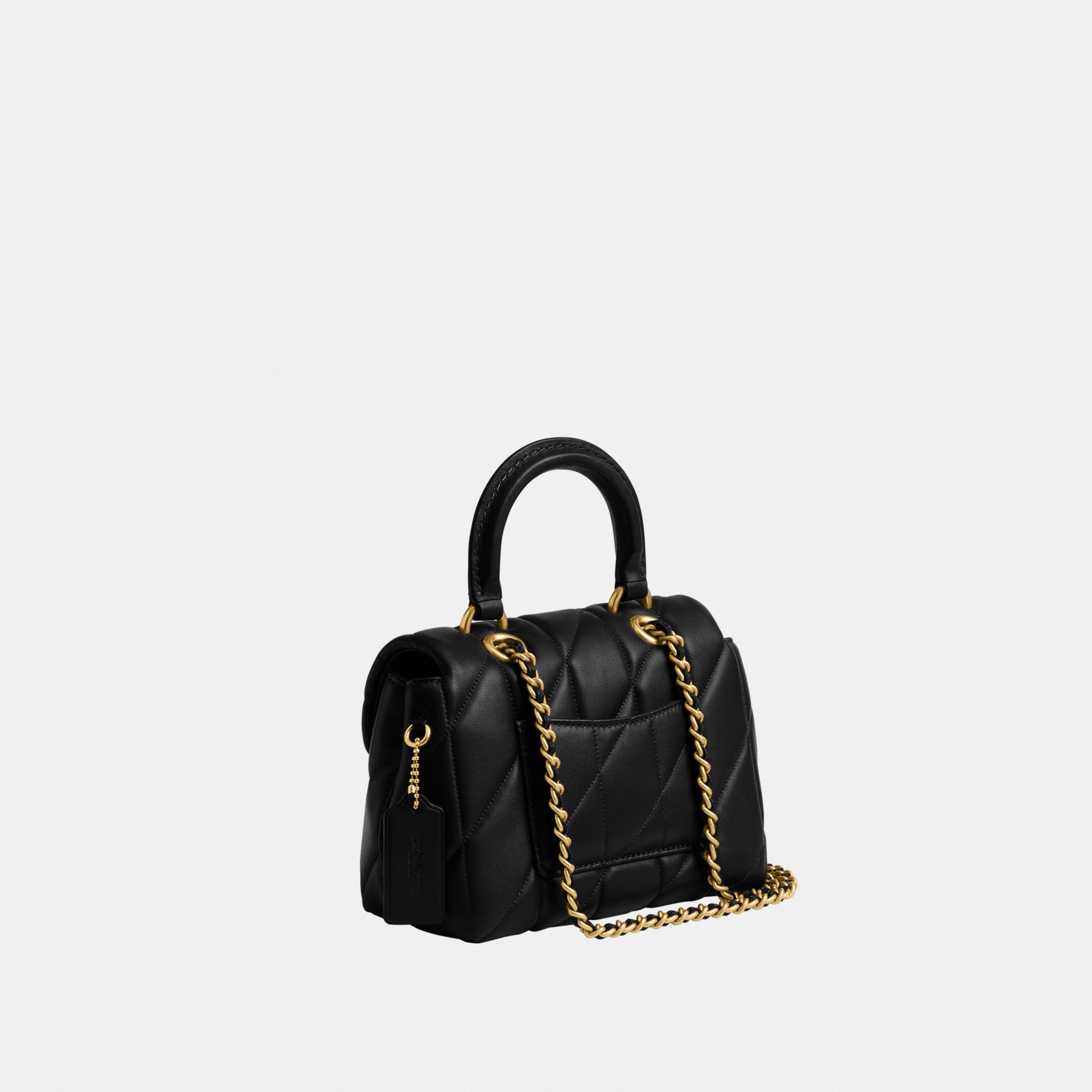 Tabby Top Handle Bag With Quilting