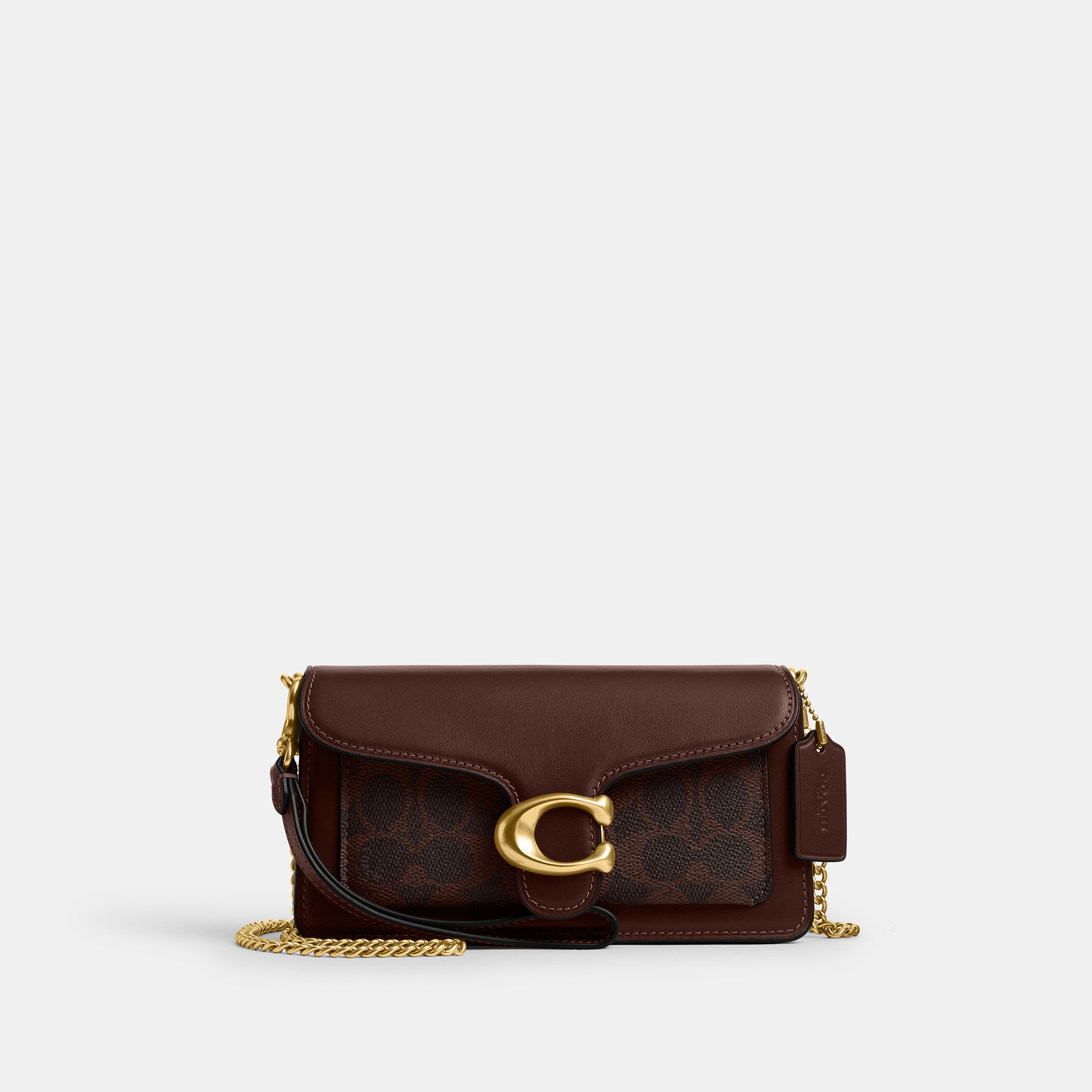 Coated Canvas Signature Tabby Chain Crossbody 19