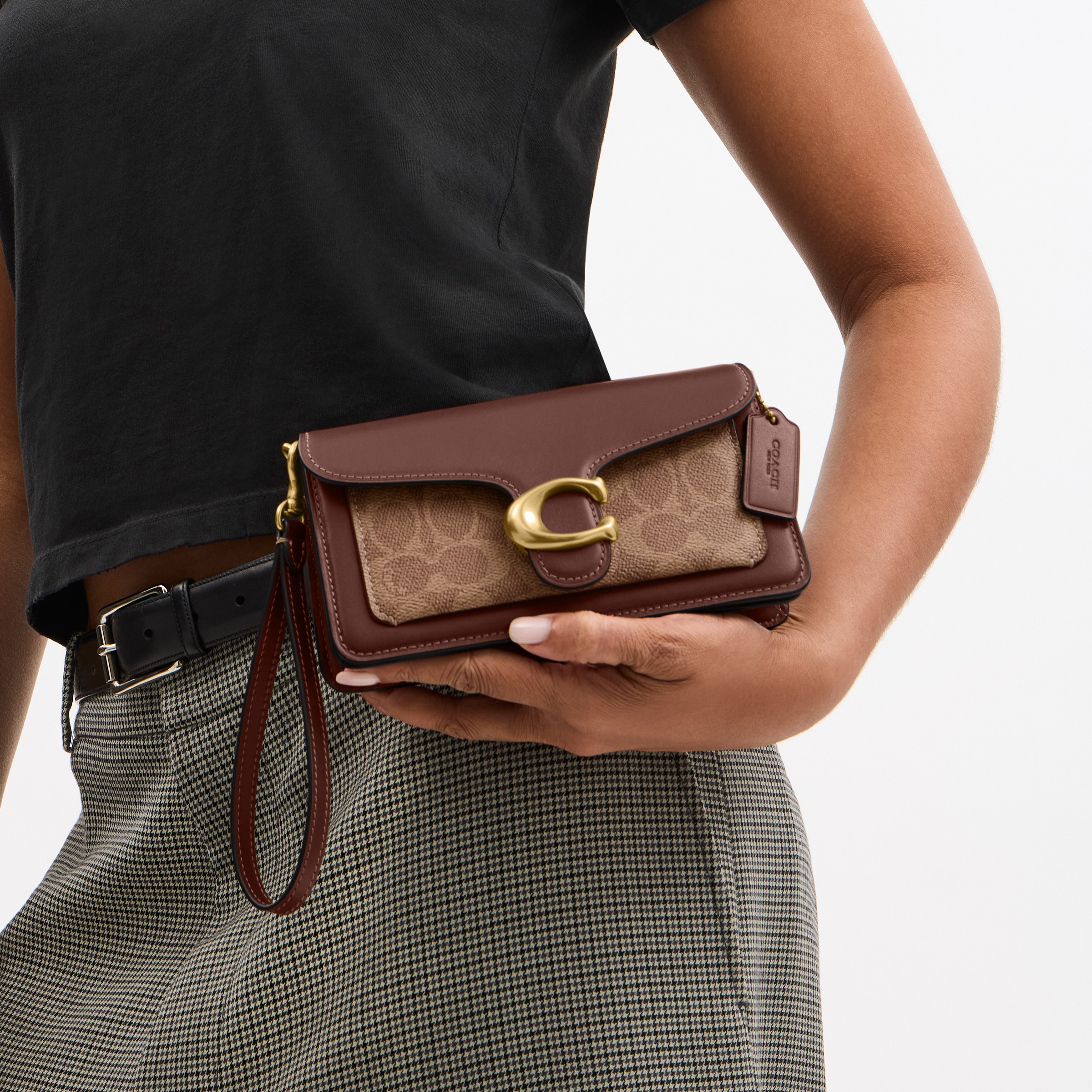 Coated Canvas Signature Tabby Chain Crossbody 19
