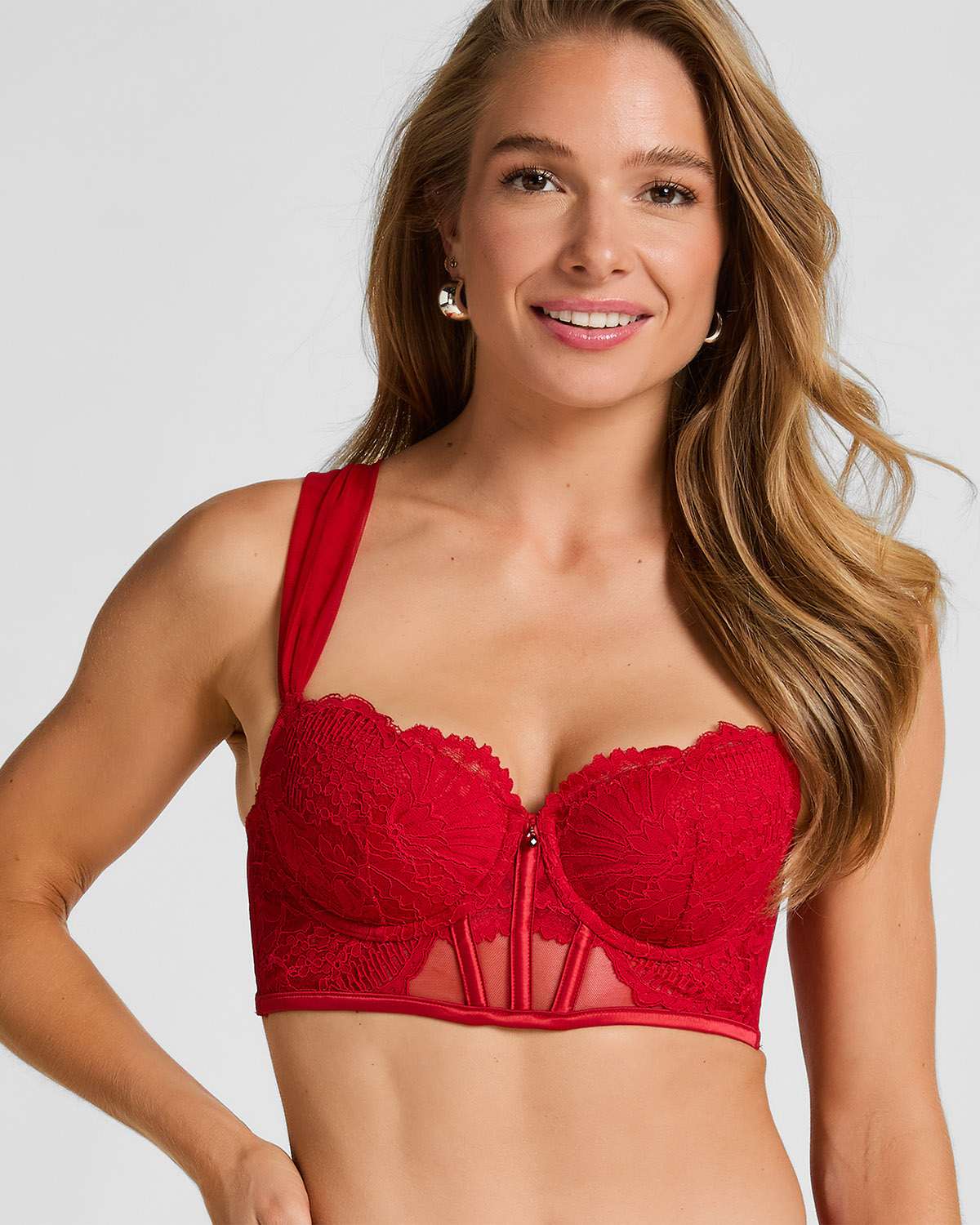 WHITNEY PADDED UNDERWIRED LONGLINE BRA