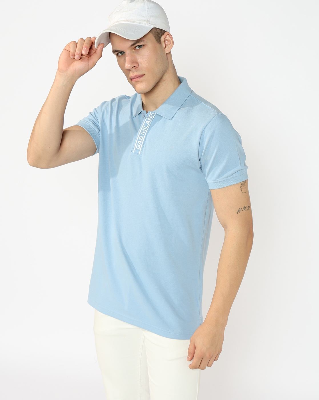 GAS | Regular Fit Polo T-shirt with Signature Branding