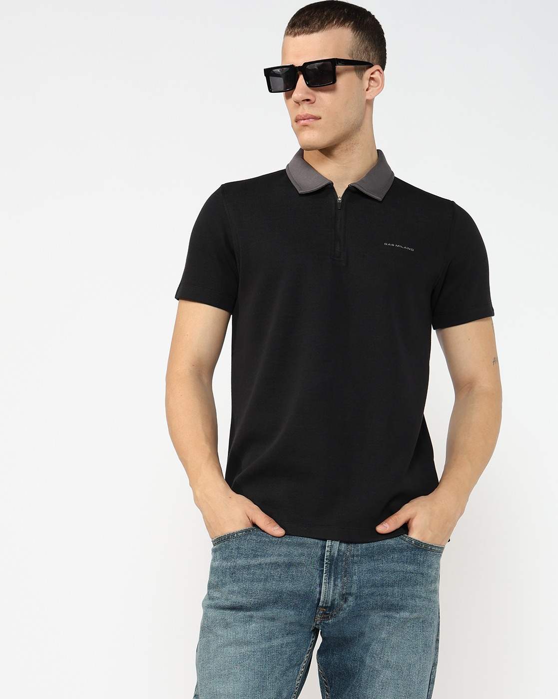 GAS | Regular Fit Polo T-shirt with Signature Branding