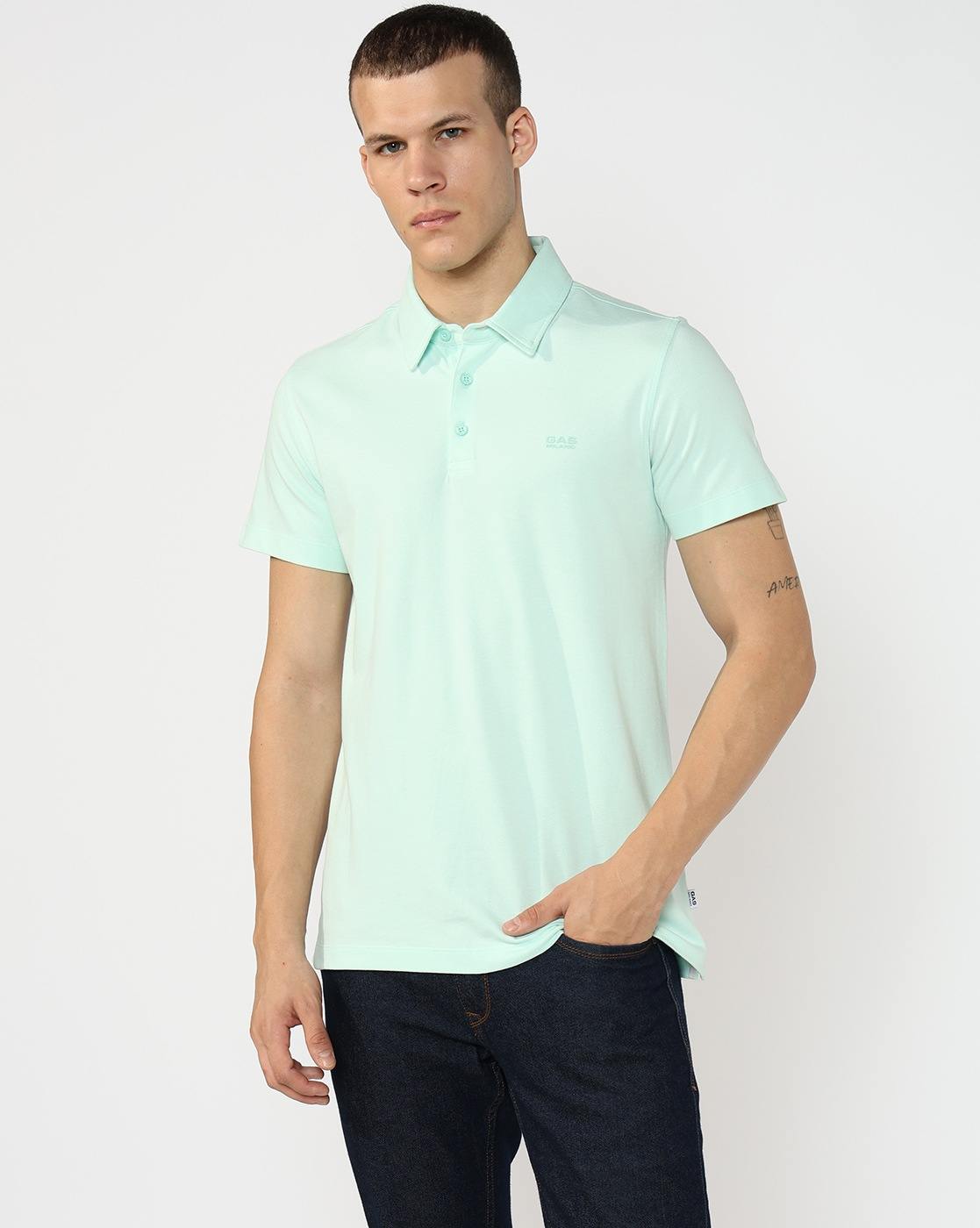 GAS | Regular Fit Polo T-shirt with Signature Branding