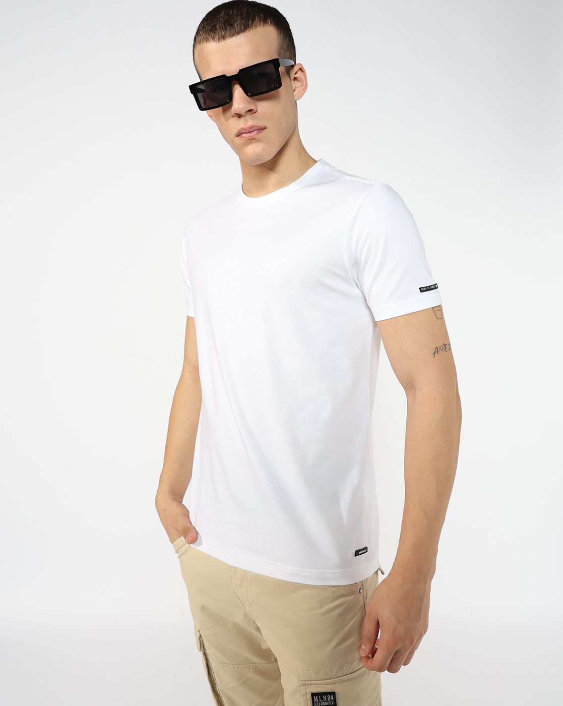 GAS | Regular Fit Crewneck T-Shirt with Signature Branding
