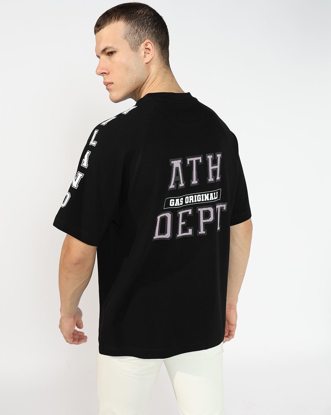 GAS | Boxy Fit Crewneck T-Shirt with Signature Branding