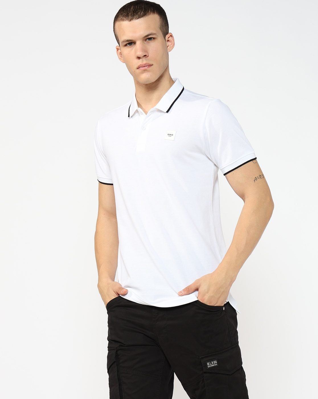 GAS | Regular Fit Polo T-shirt with Bold Logo
