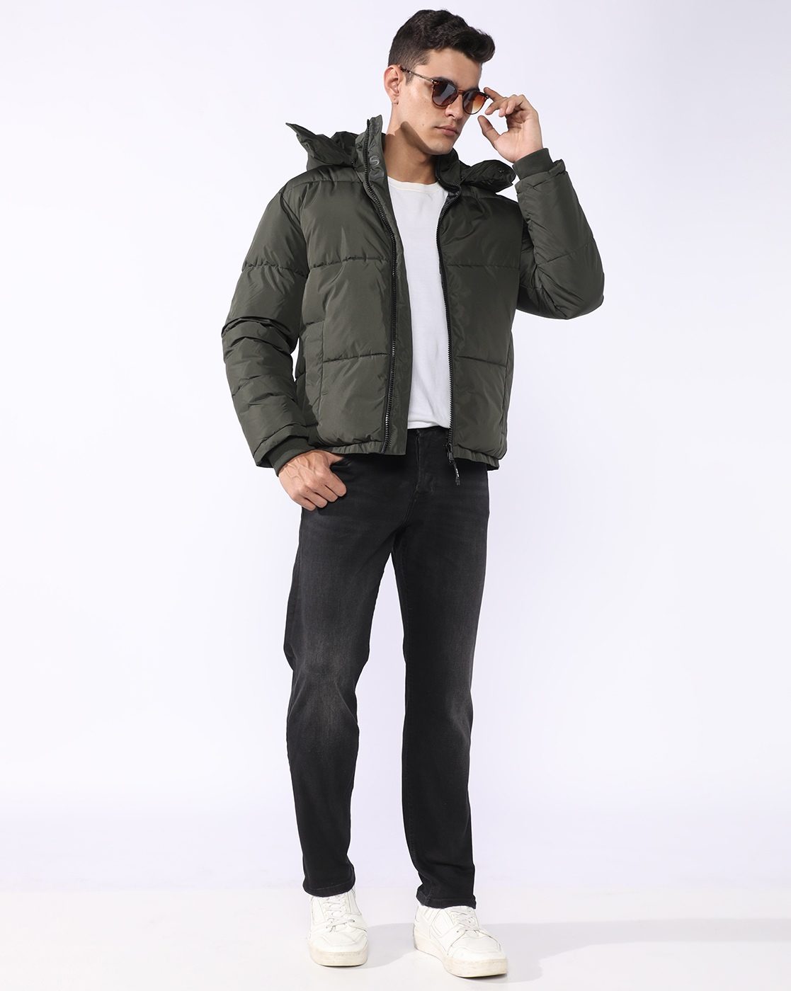 GAS | Nico Tapered Fit Mid Rise Heavy Wash Black Jeans