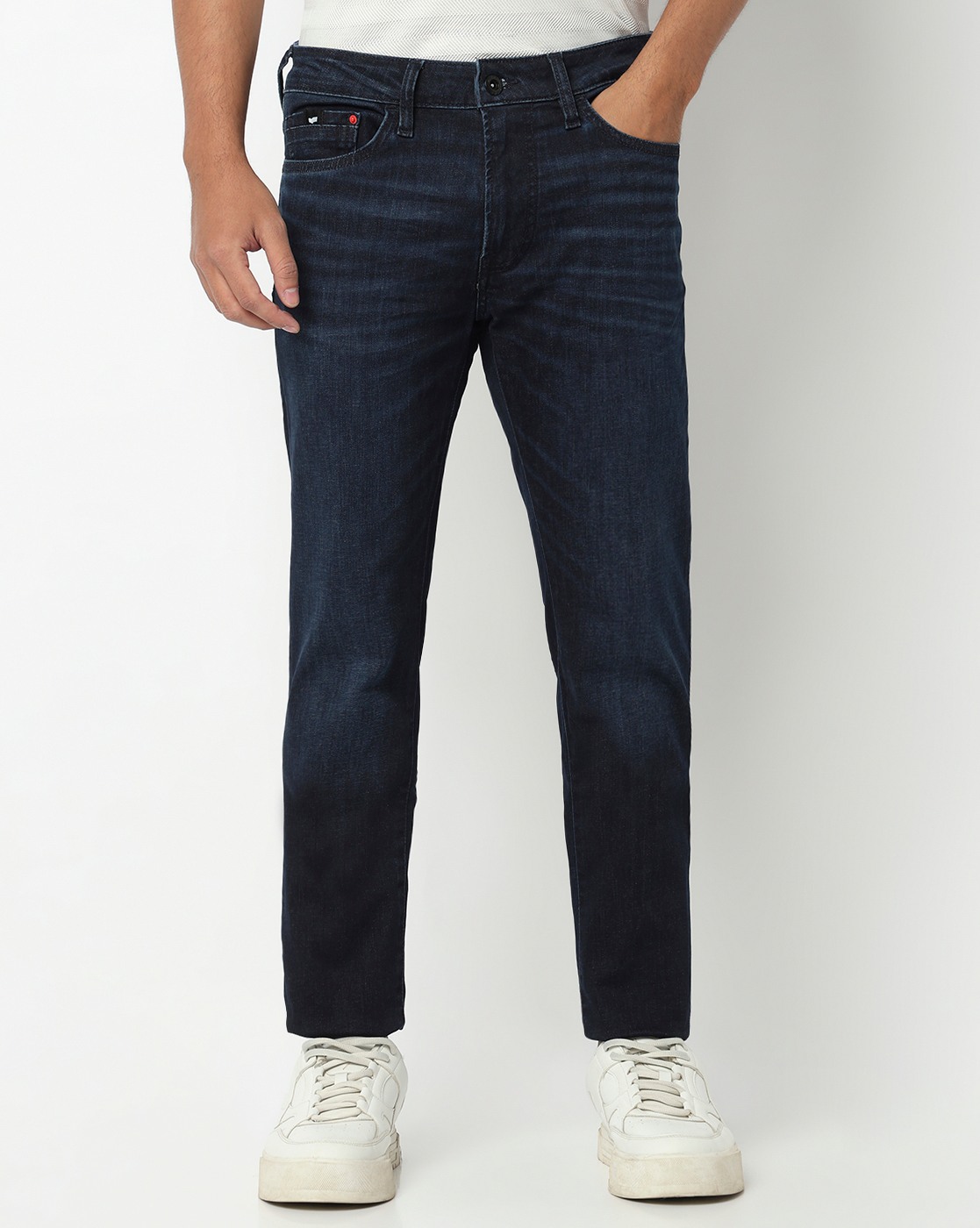 GAS | Anders Slim Fit Mid Rise Mid Wash Blue Jeans