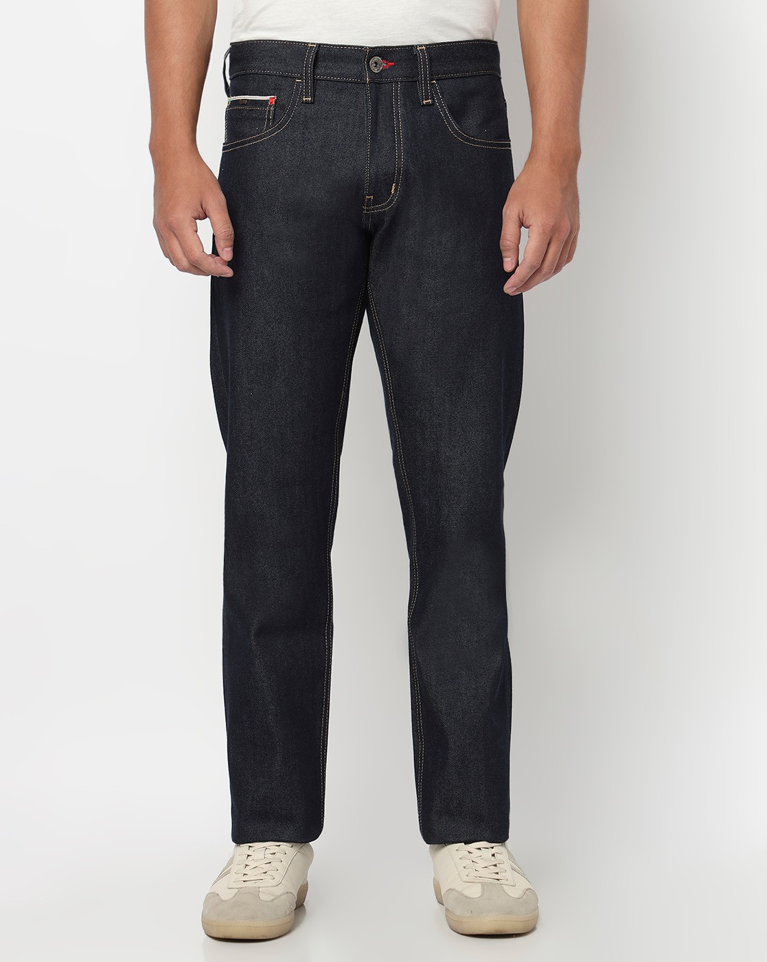 GAS | Jaxon Straight Fit Mid Rise Dark Blue Selvedge Jeans