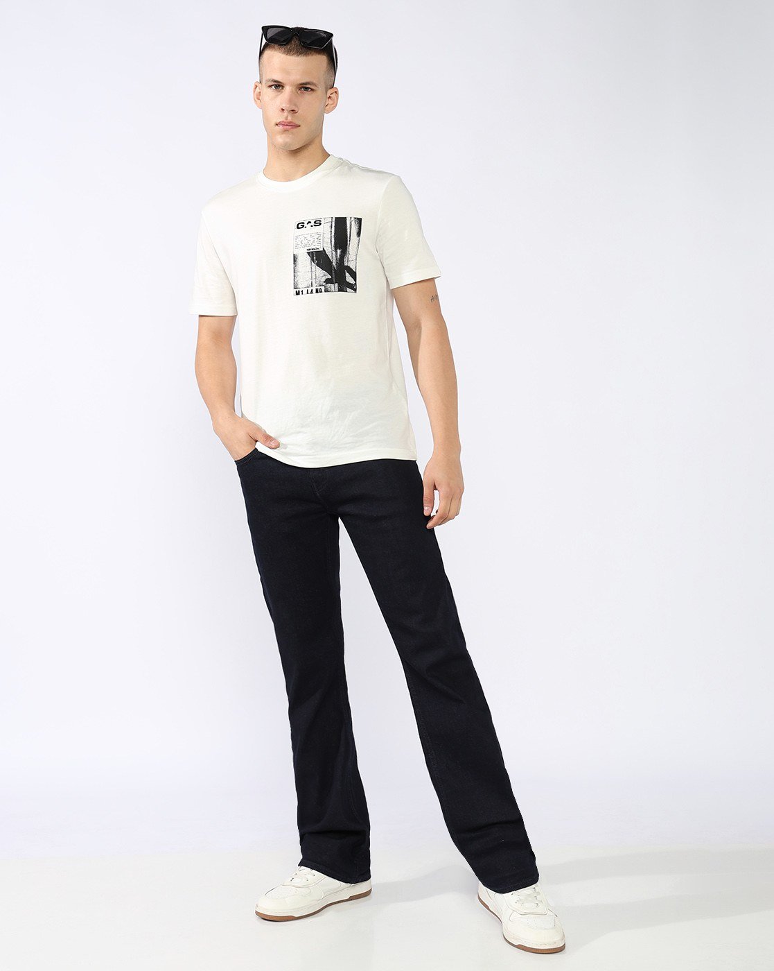 GAS | Toki Bootcut Fit Mid Rise Mid Wash Dark Blue Jeans