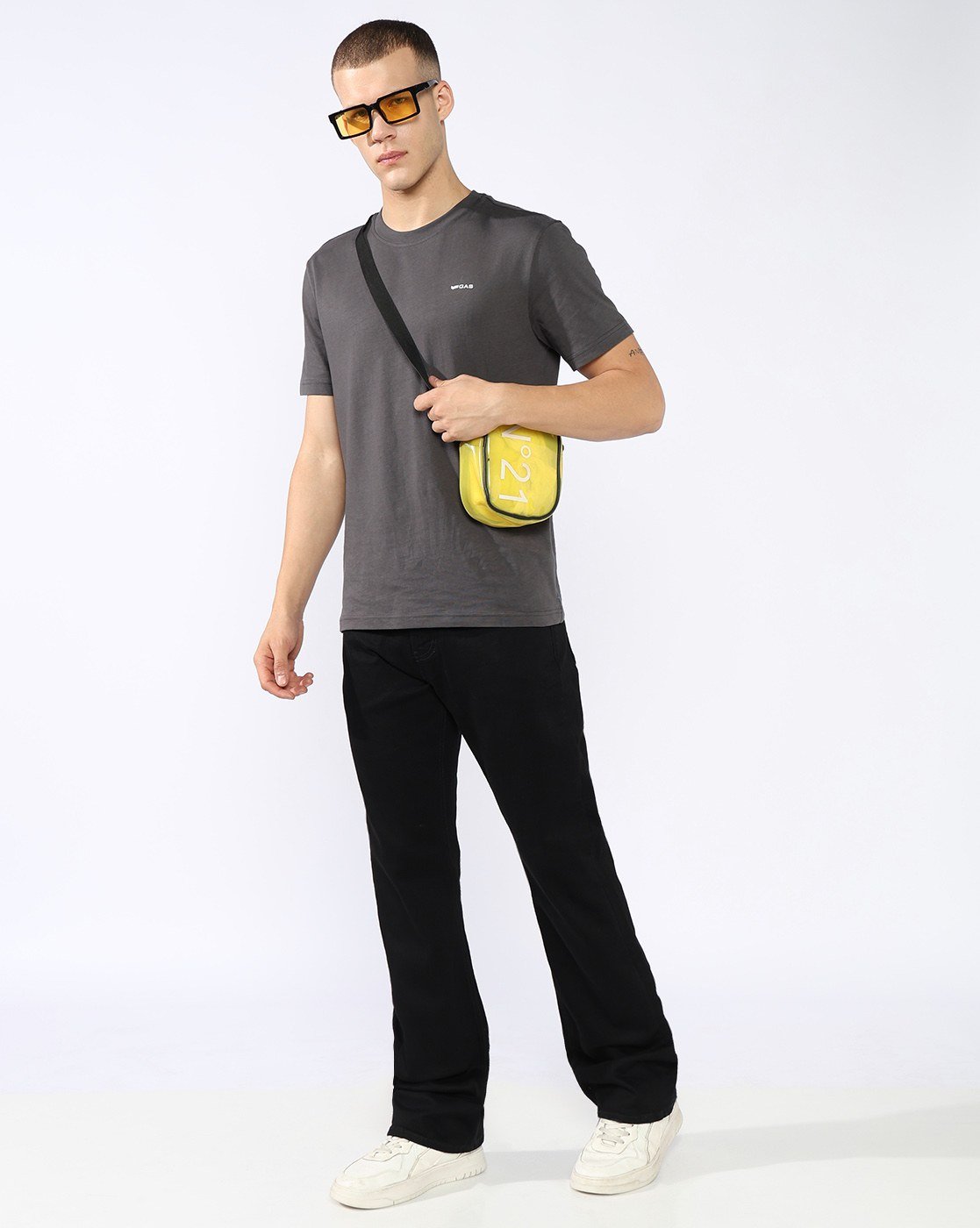 GAS | Toki Bootcut Fit Mid Rise Mid Wash Black Jeans