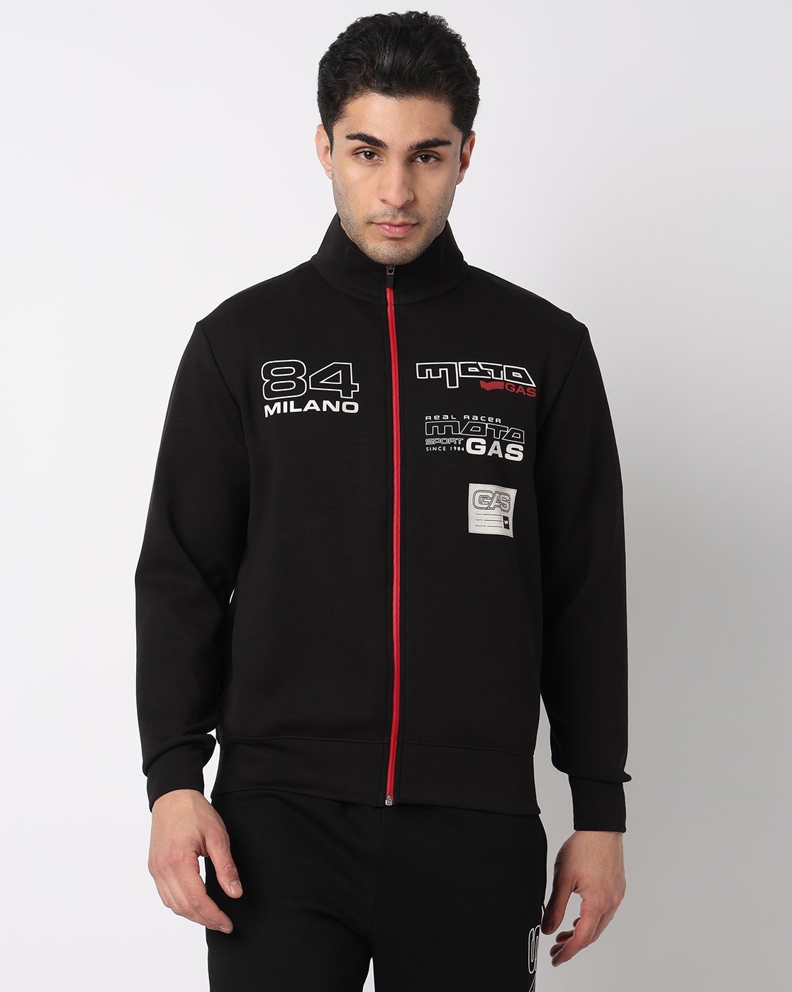 GAS | Sporty Moto Gel Zipper Sweatshirt