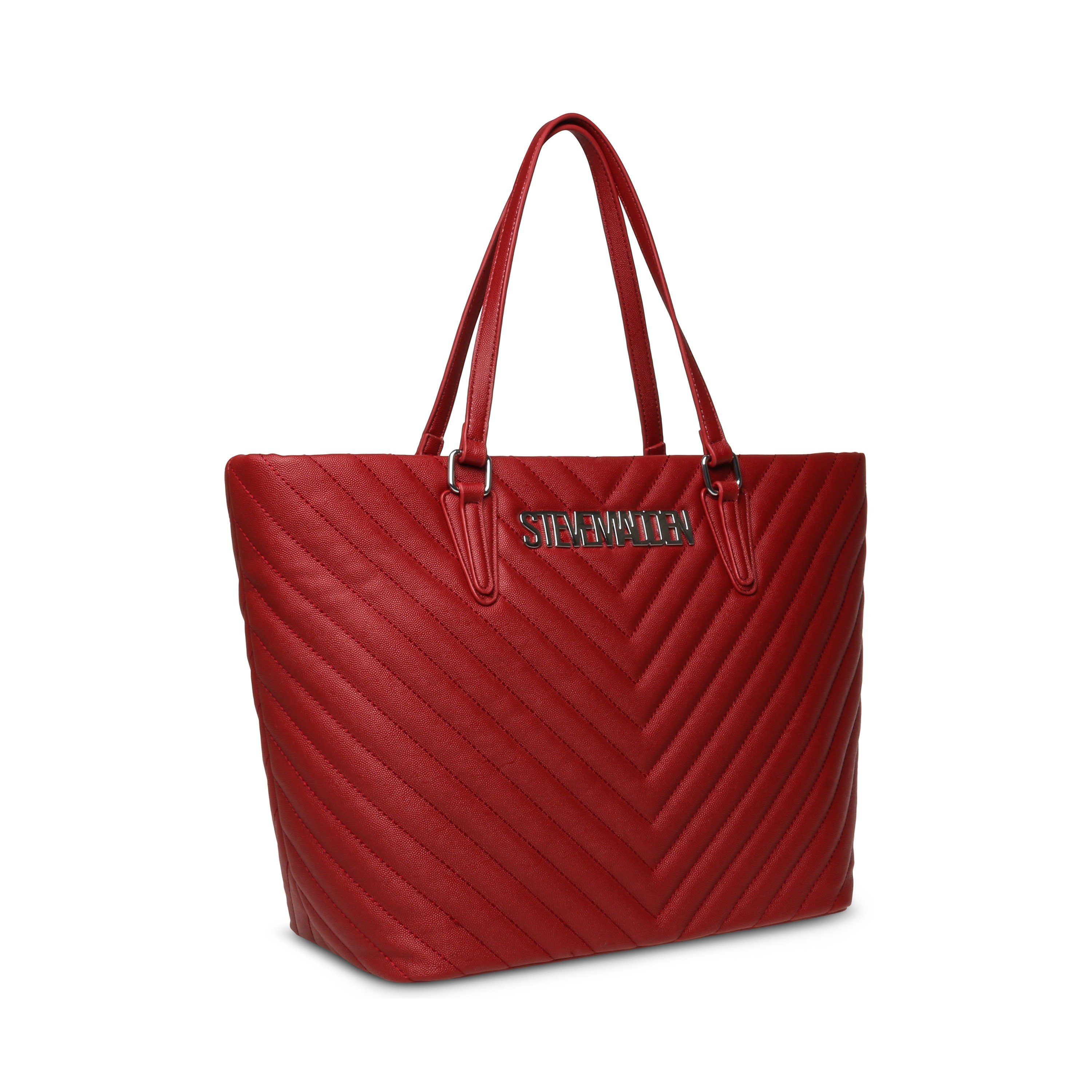 Bjude-2 Red/Silver Tote
