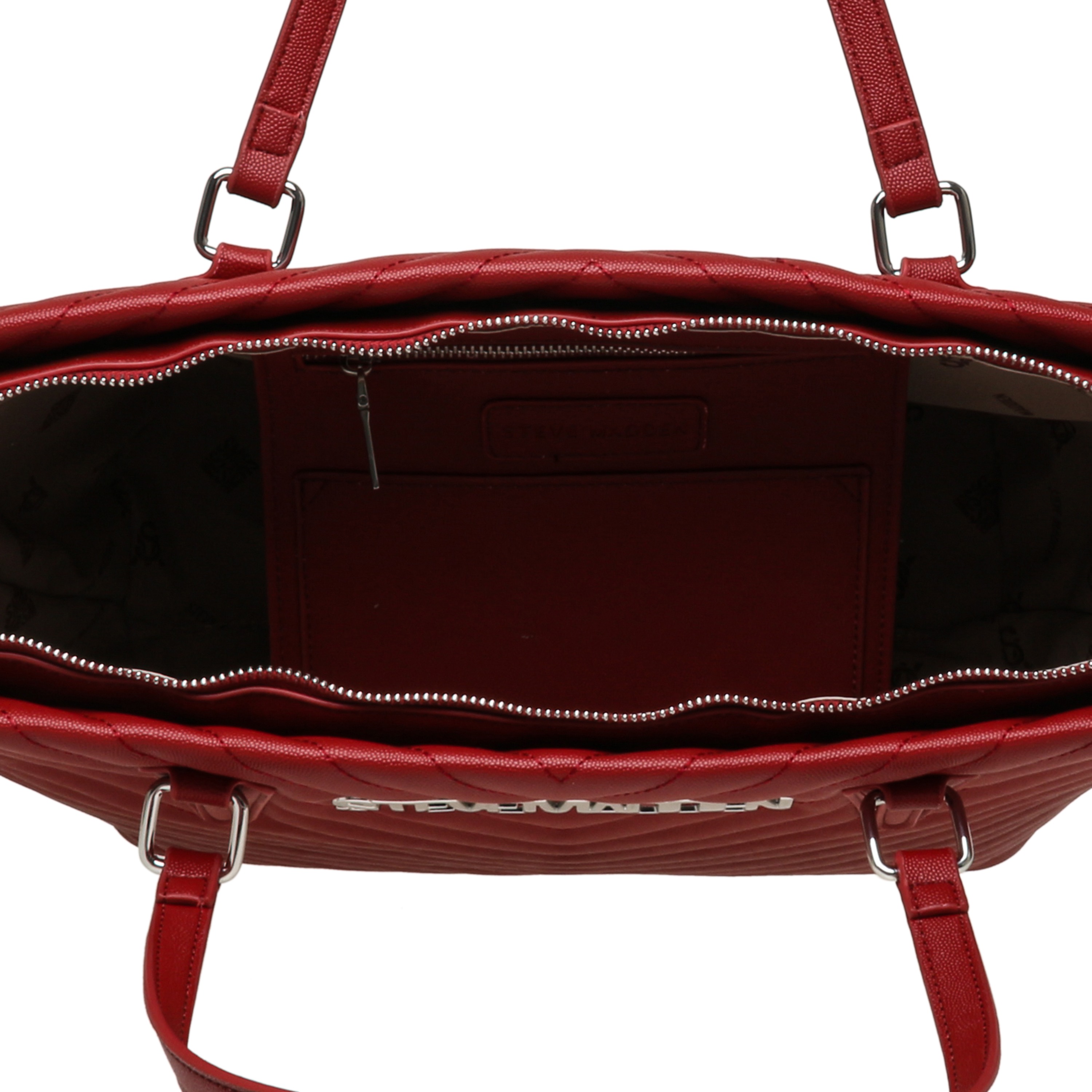 Bjude-2 Red/Silver Tote