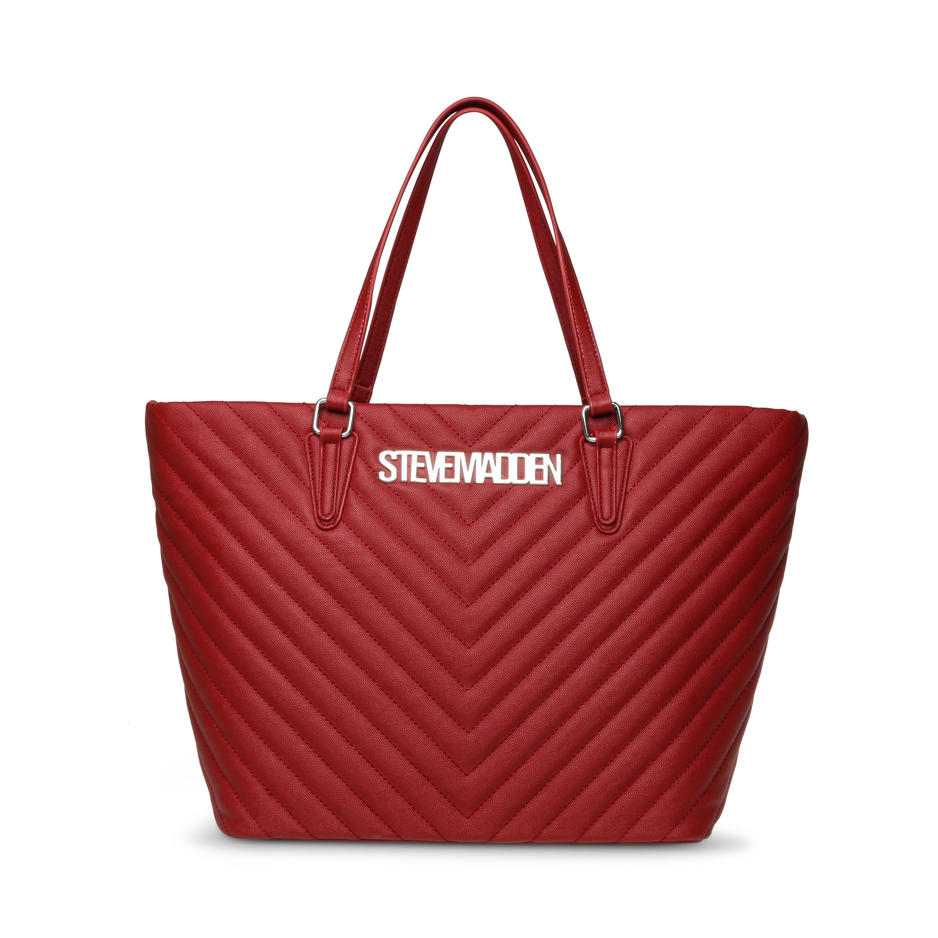 Bjude-2 Red/Silver Tote