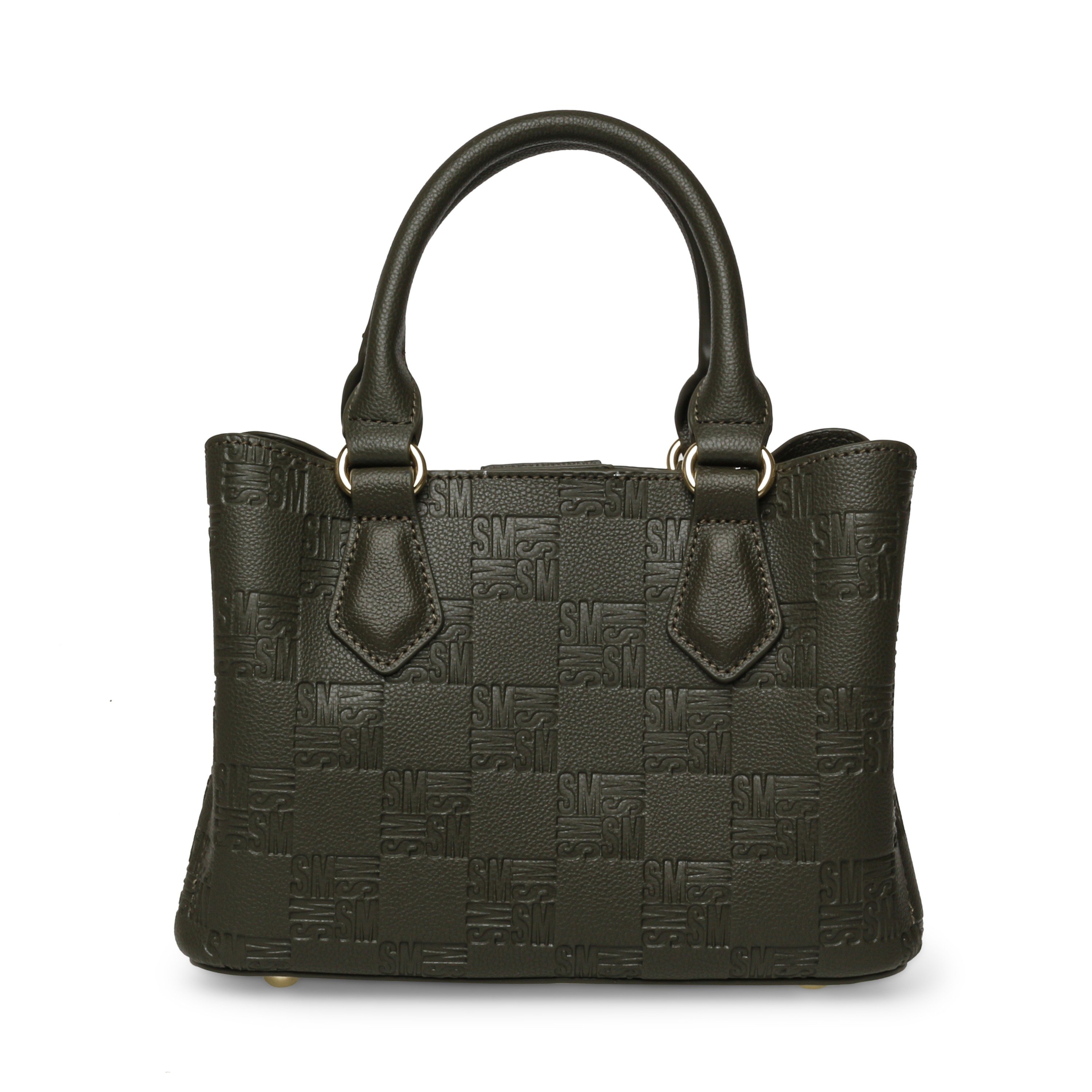 Bnotice-2 Olive-Gold Satchel