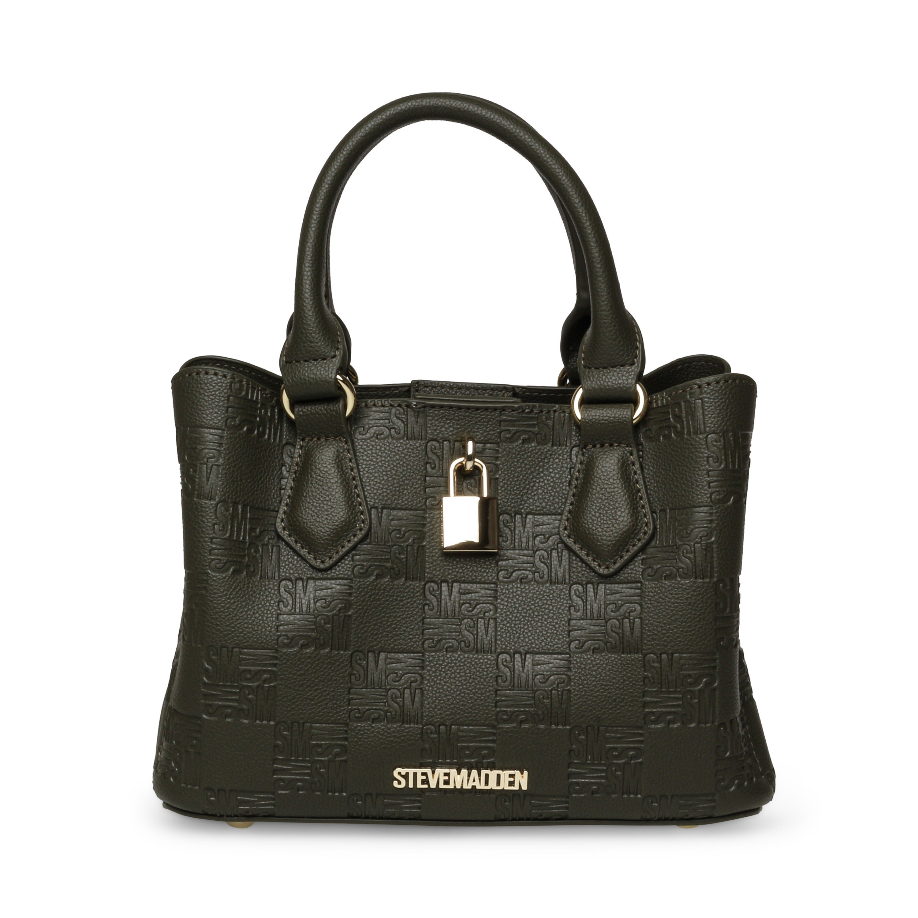 Bnotice-2 Olive-Gold Satchel