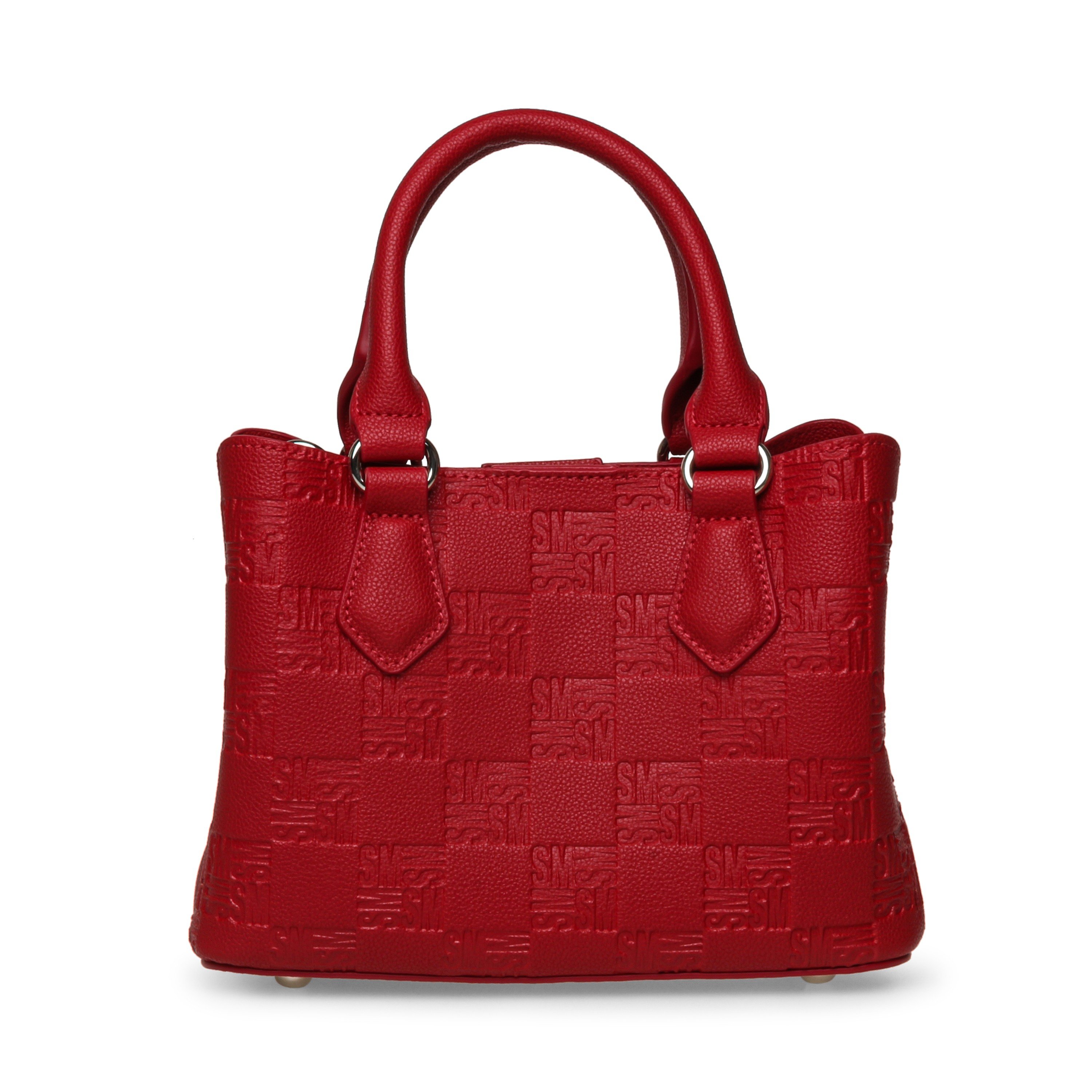 Bnotice-2 Red-Silver Satchel