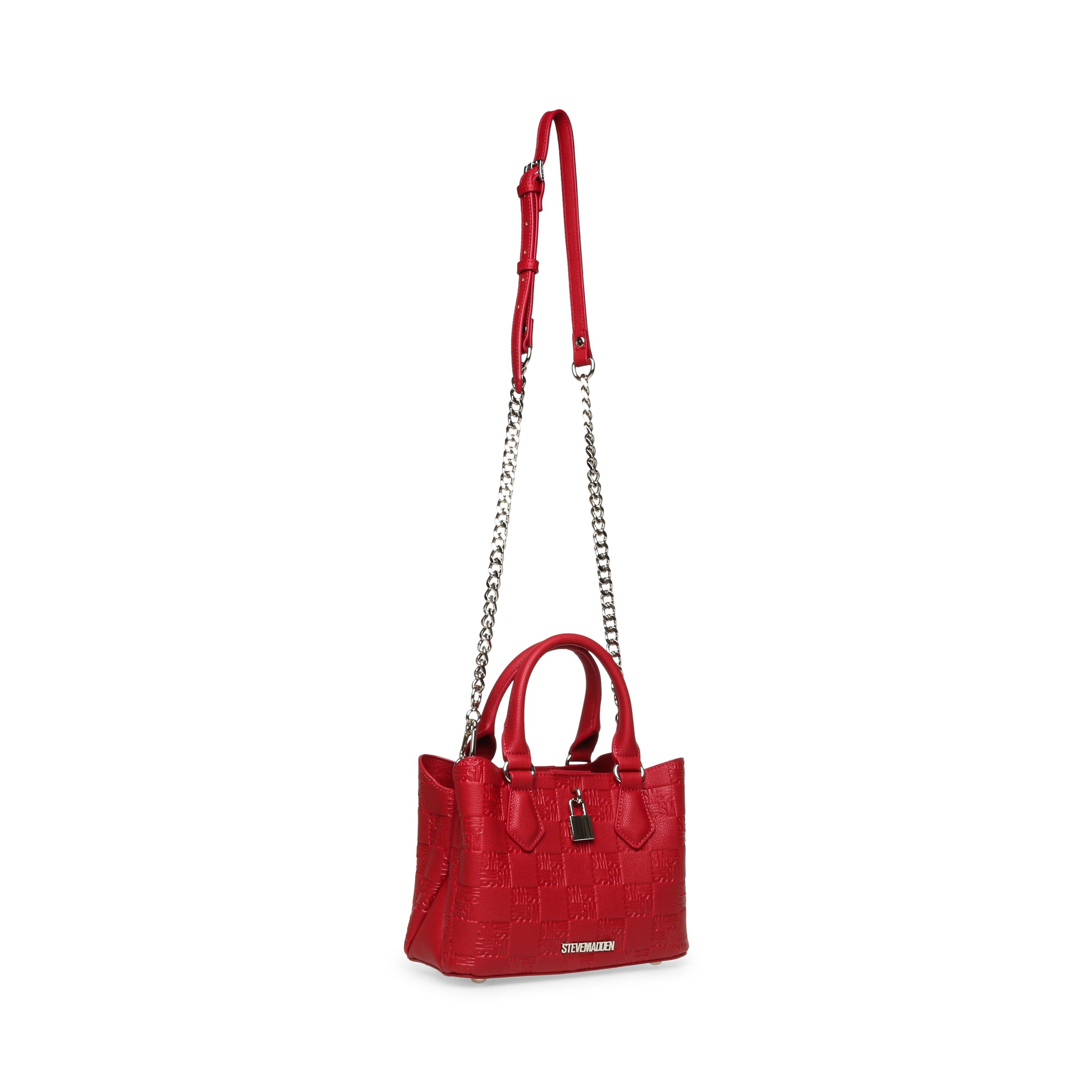 Bnotice-2 Red-Silver Satchel