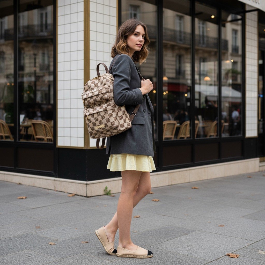 Blab Brown-Gold Backpacks