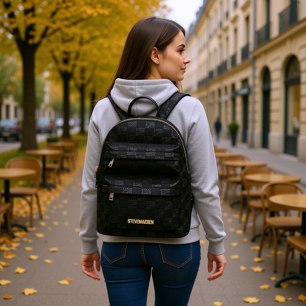 Blab Black-Gold Backpacks