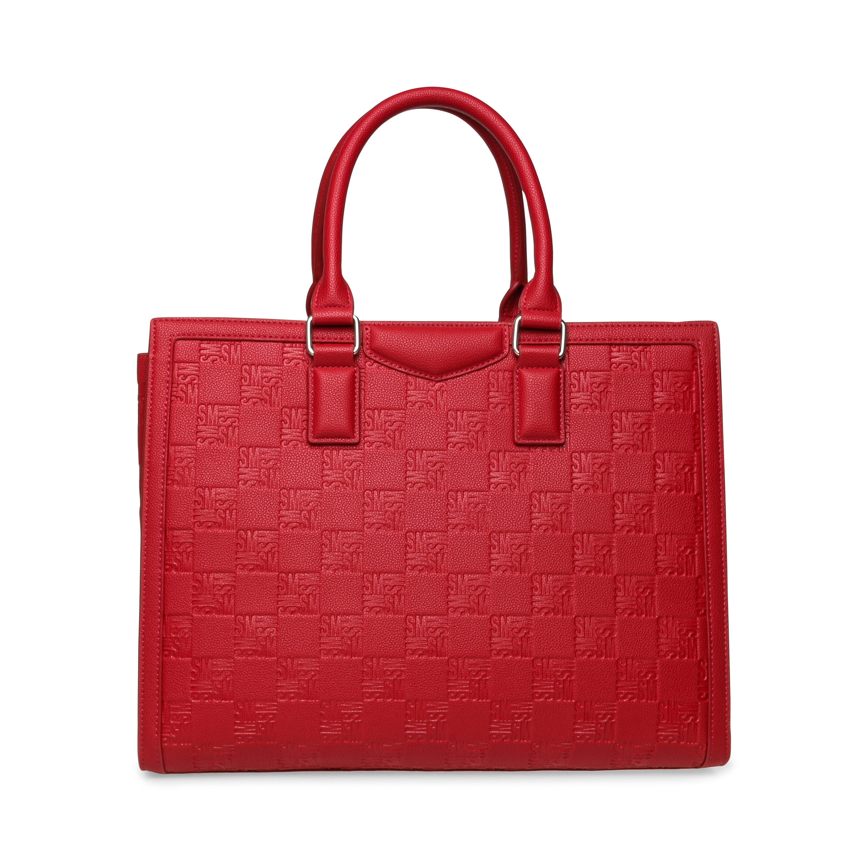 Bmanor-J Red-Silver Tote