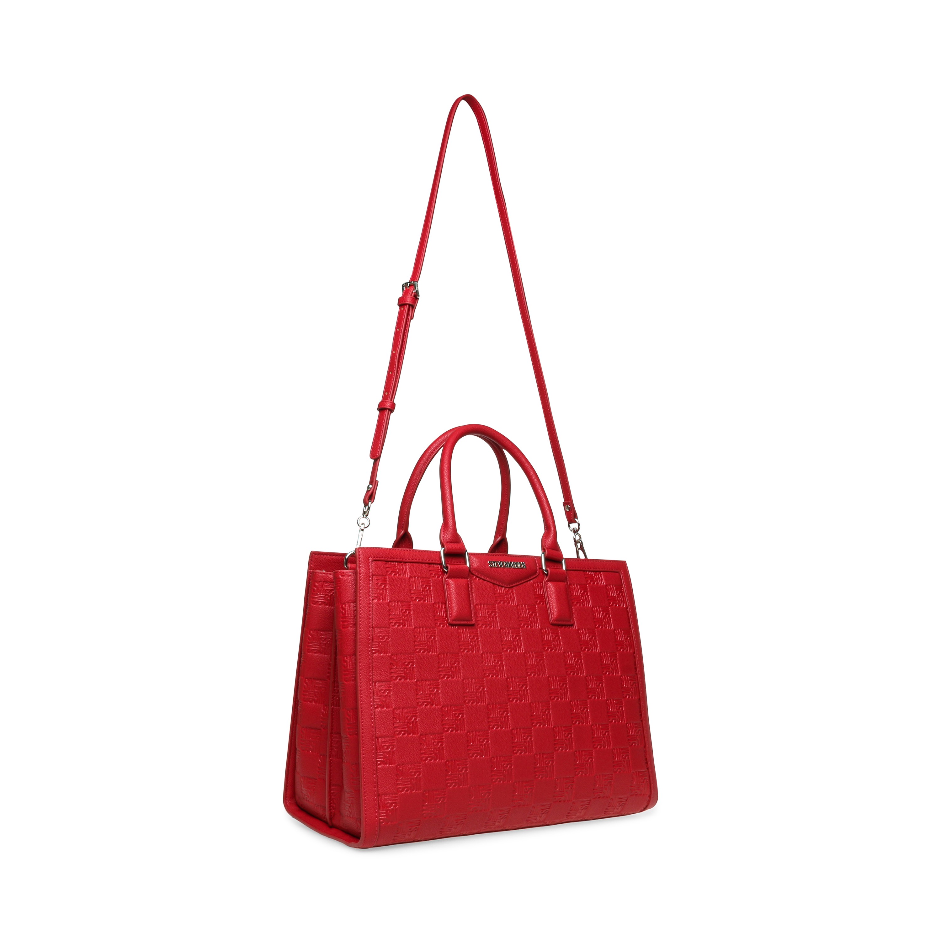 Bmanor-J Red-Silver Tote