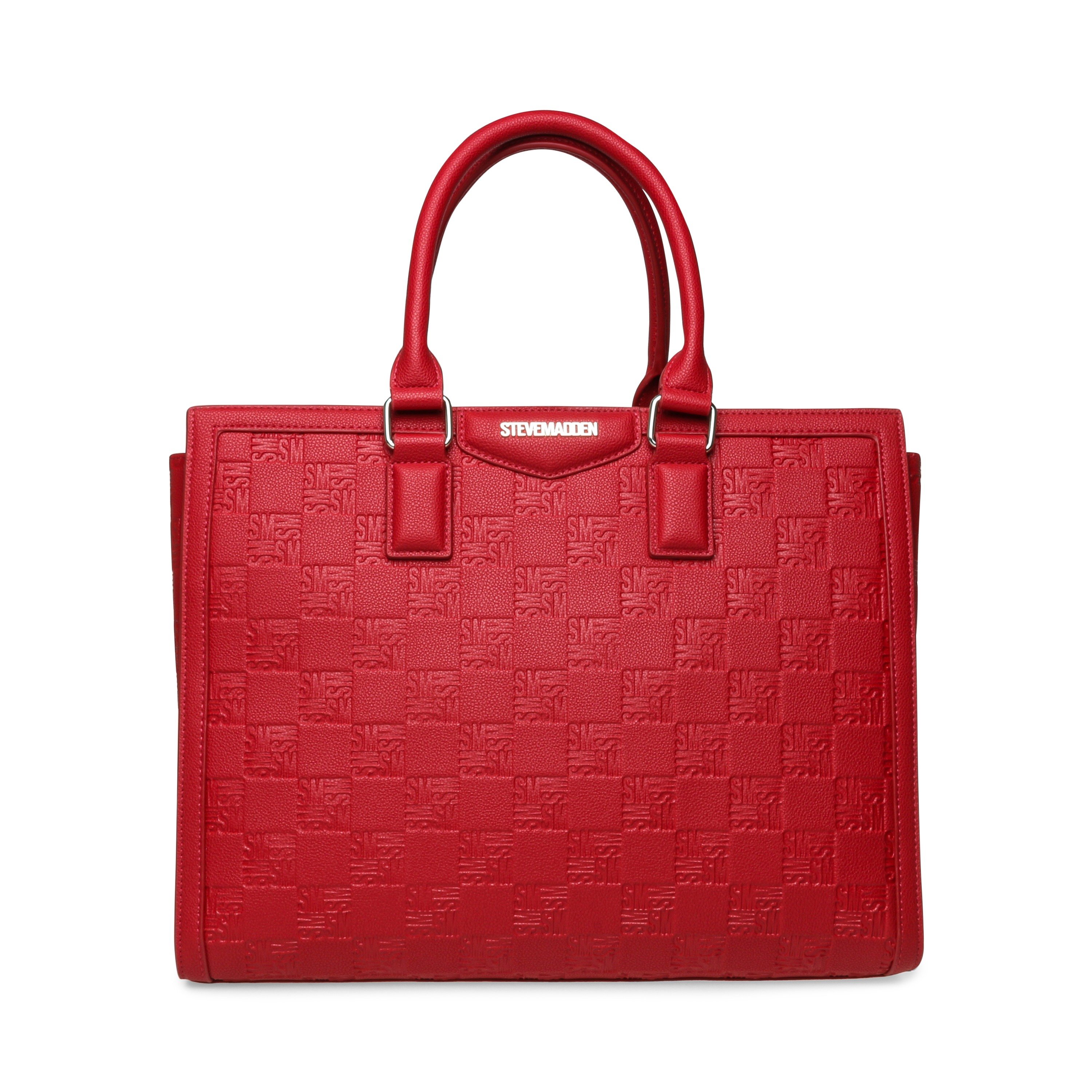 Bmanor-J Red-Silver Tote