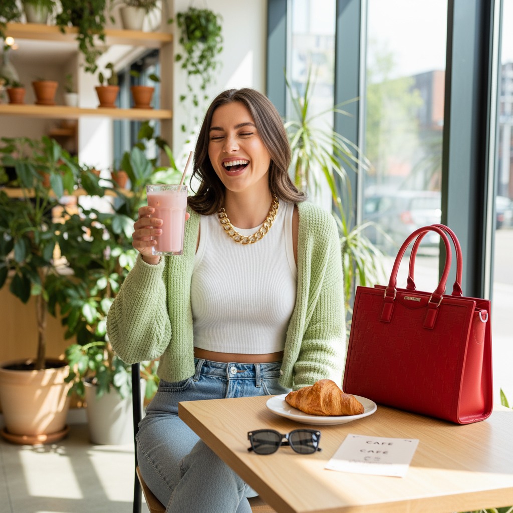 Bmanor-J Red-Silver Tote