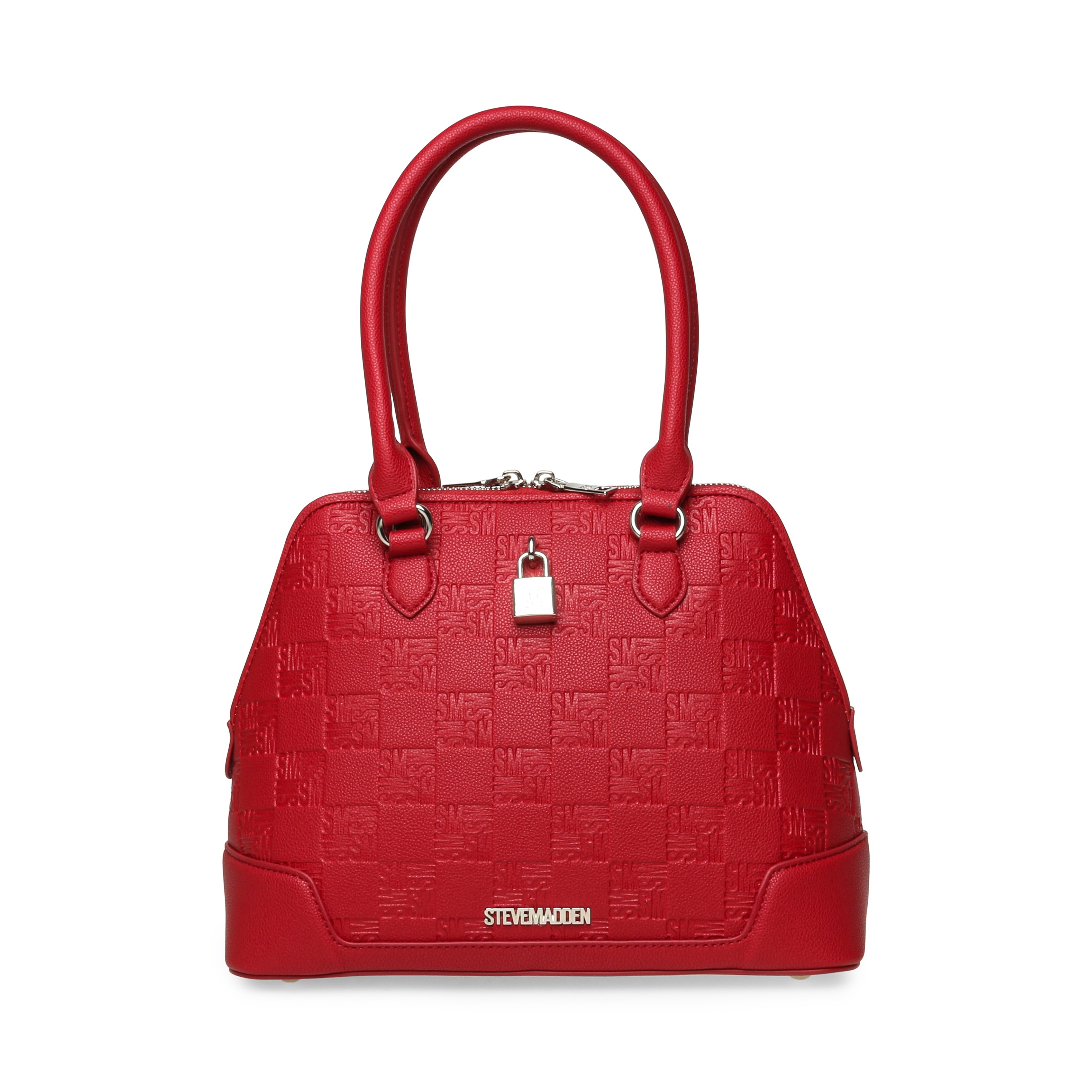 Bwish Red-Silver Satchel
