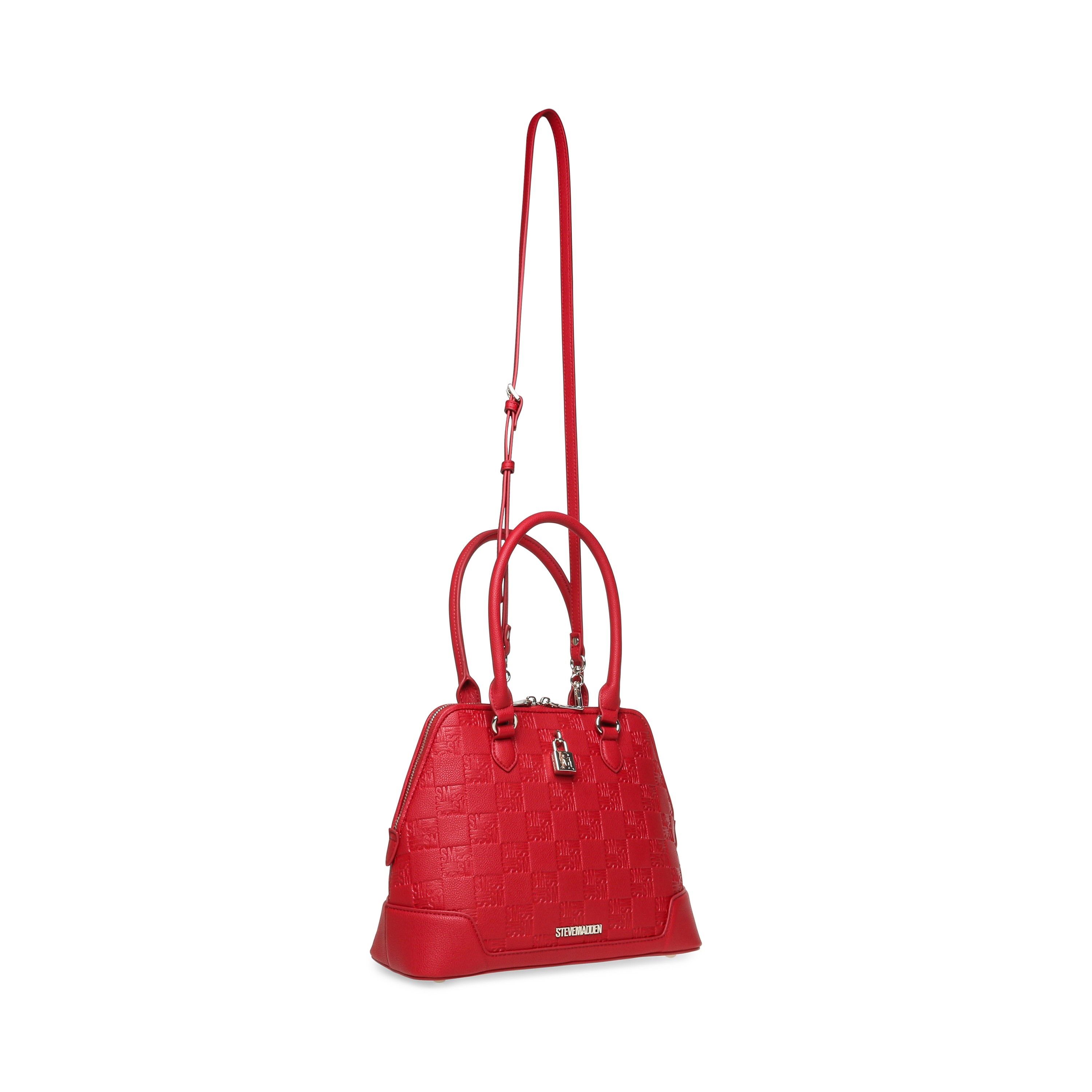 Bwish Red-Silver Satchel