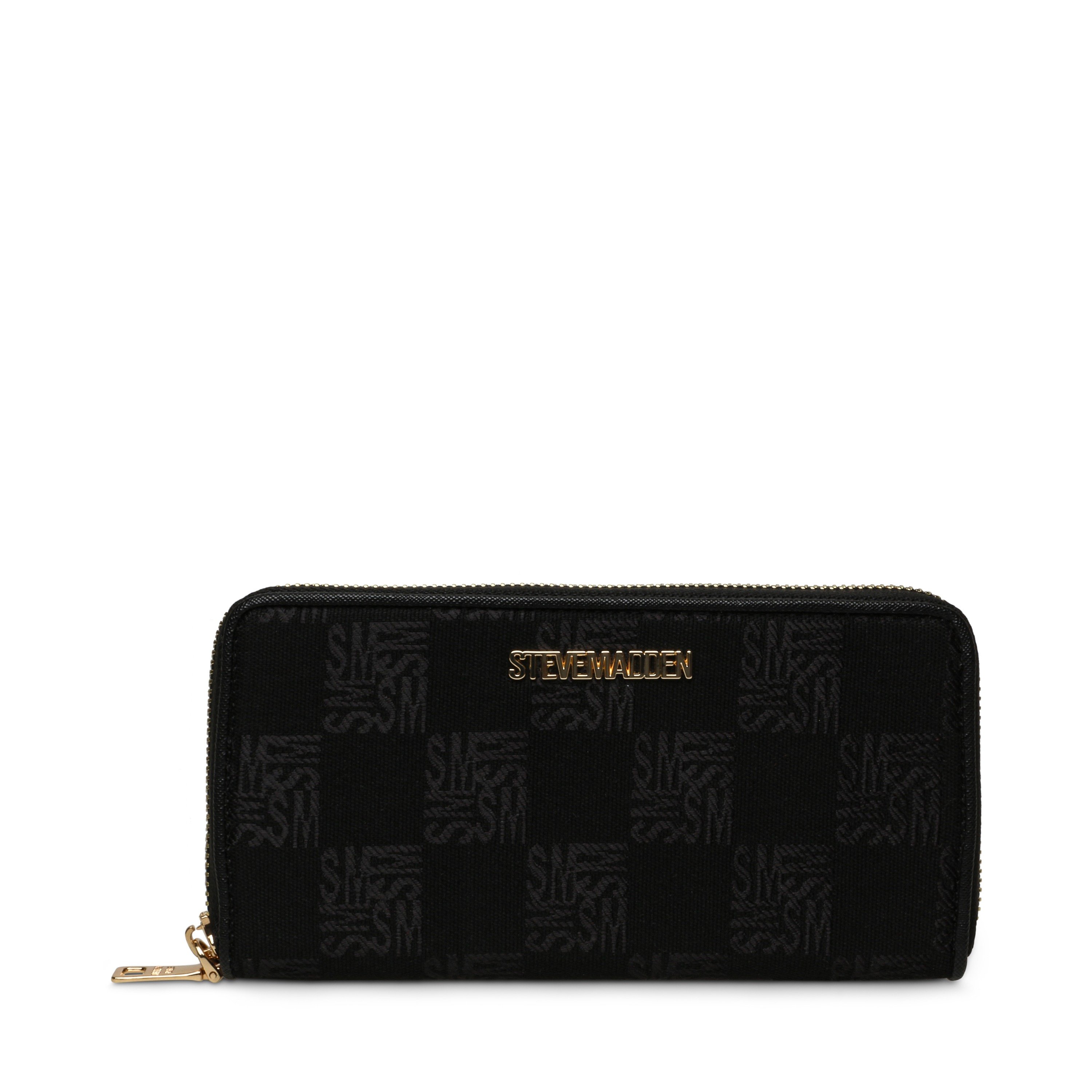 Bemi Black-Gold Clutches & Wallets