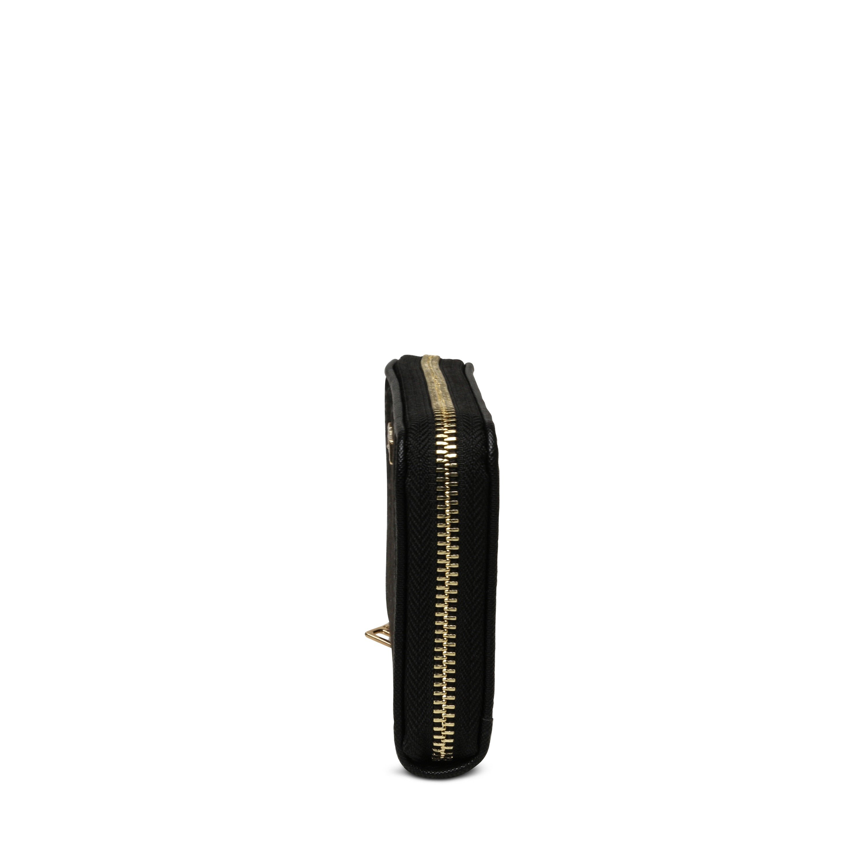 Bemi Black-Gold Clutches & Wallets