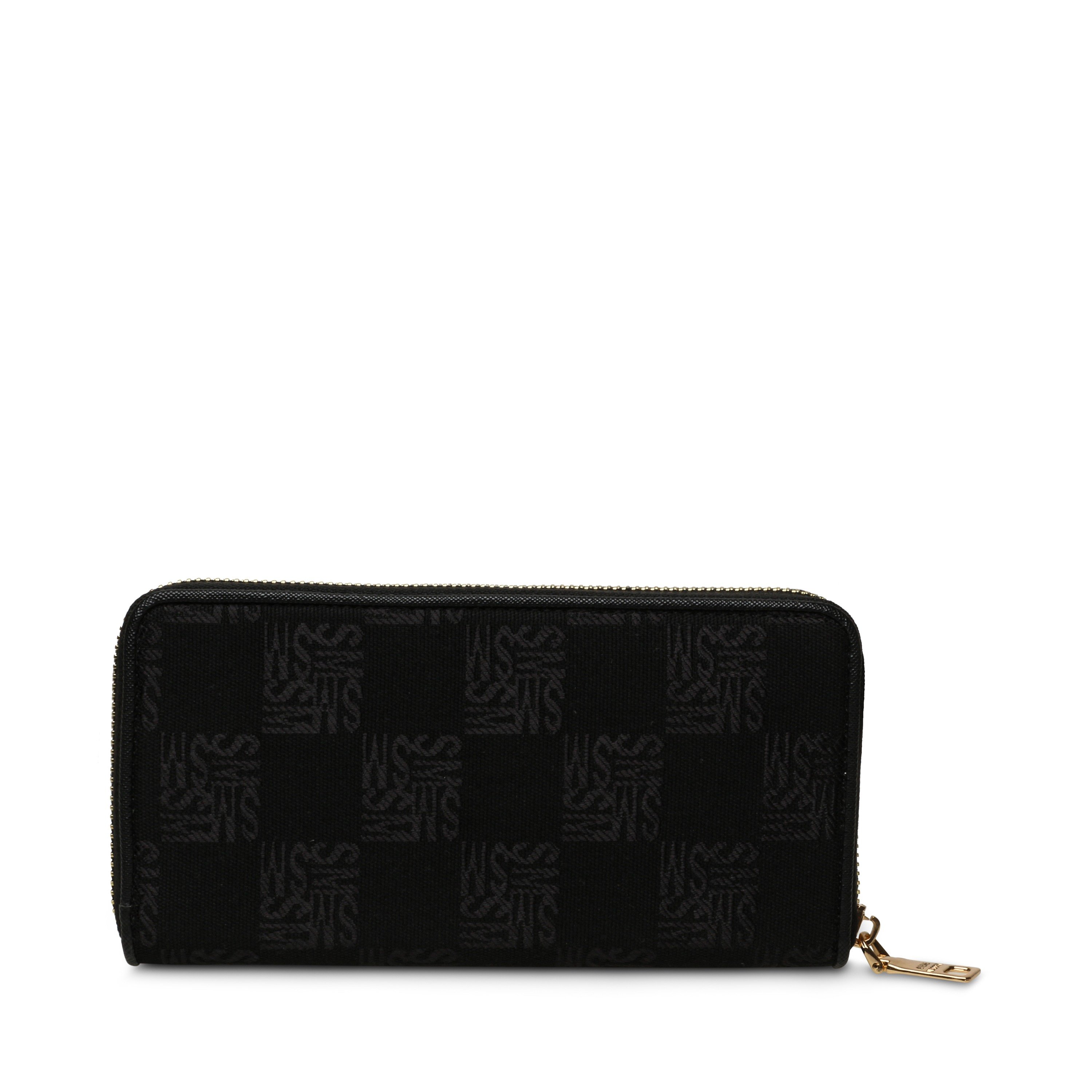 Bemi Black-Gold Clutches & Wallets