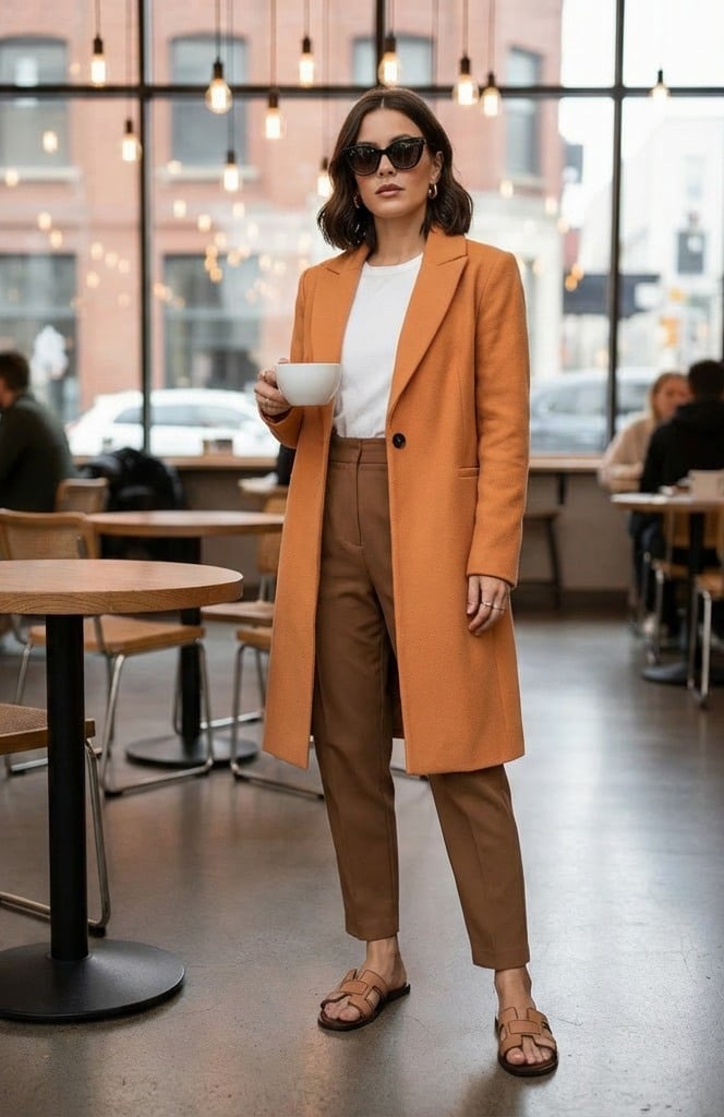 Solene Brown/Tan Flats