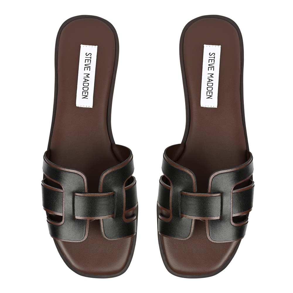 Solene Black/Brown Flats