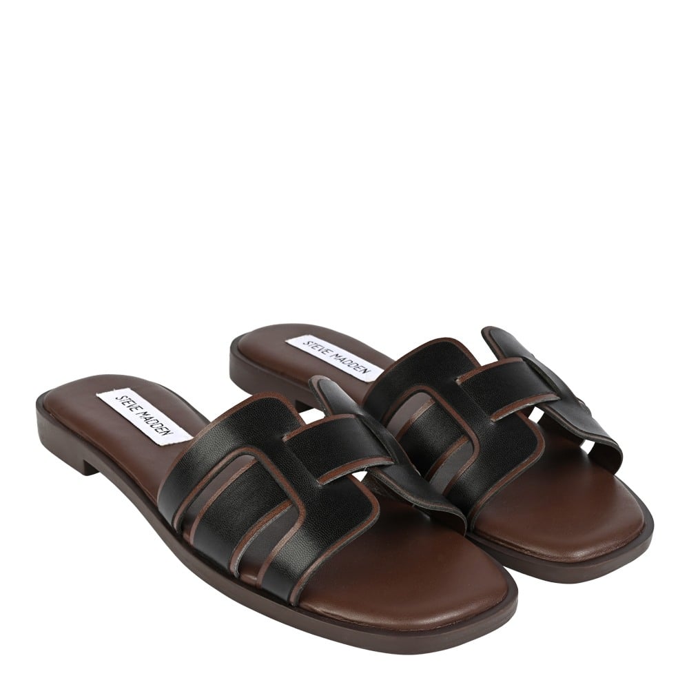 Solene Black/Brown Flats