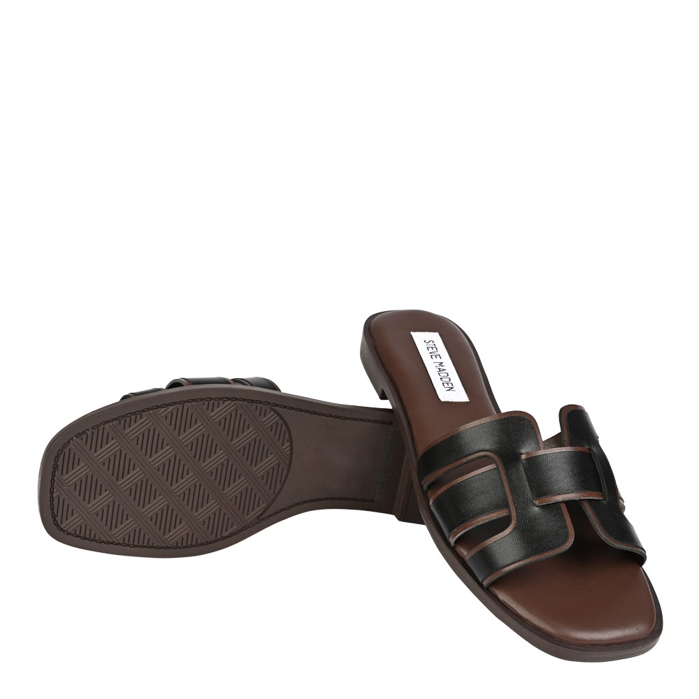 Solene Black/Brown Flats