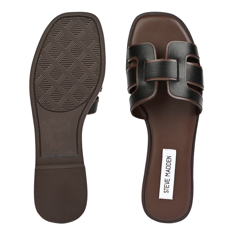 Solene Black/Brown Flats