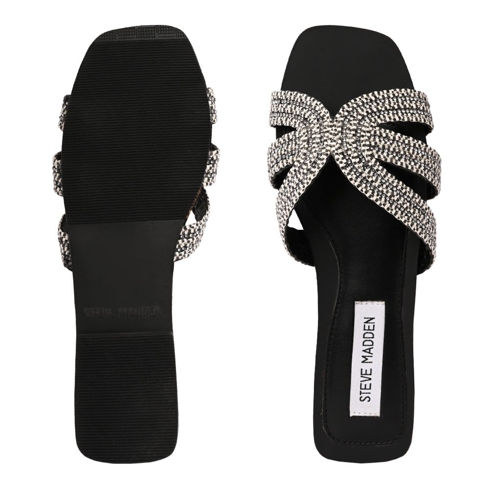 Alise Black Multi Flats