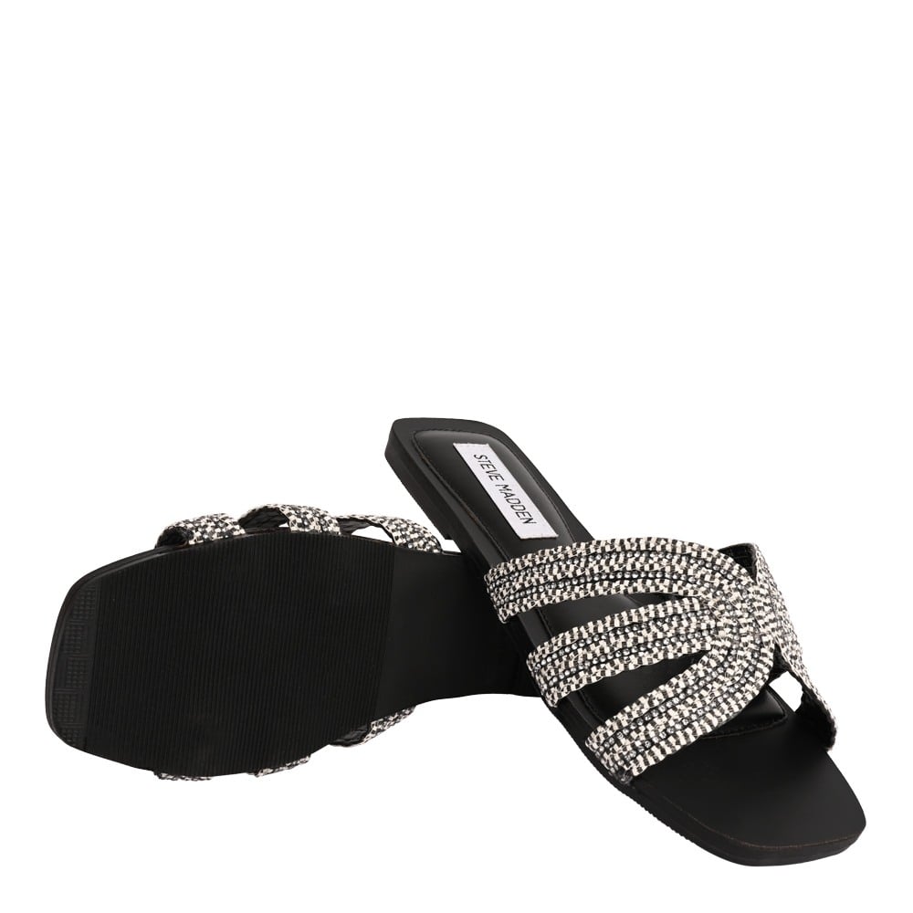 Alise Black Multi Flats